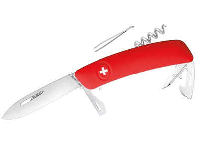 SWIZA Taschenmesser SWIZA Schweizer Messer D03, Stahl 440, Klingensperre, rote Anti-Rutsc