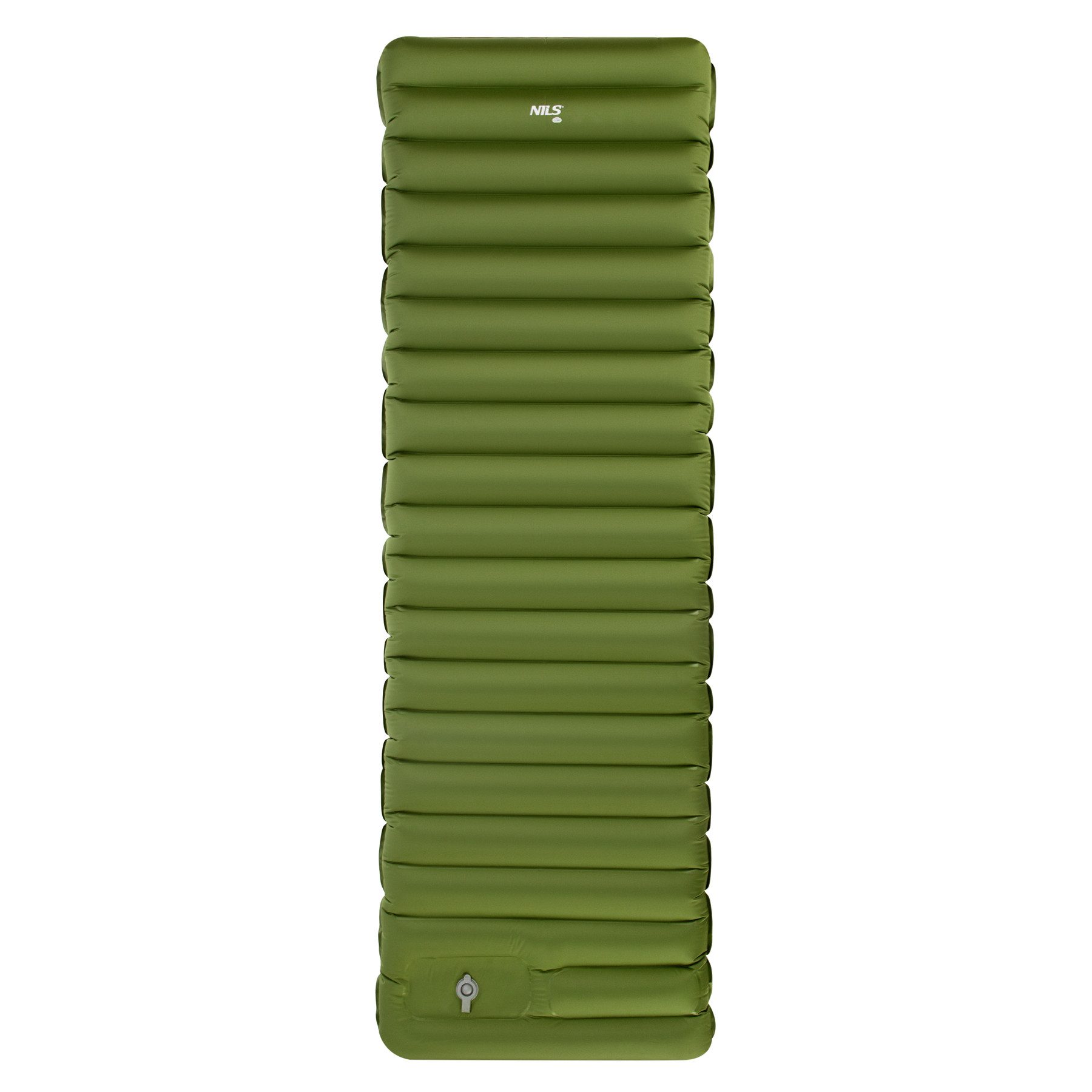NILS CAMP Isomatte Campingmatte Luftmatratze Schlafmatte, (Spar-Set, 1-tlg., 190 x 64 x 10 cm leicht), integrierte Pumpe, 10 cm hoch, 900 g, Reparaturset