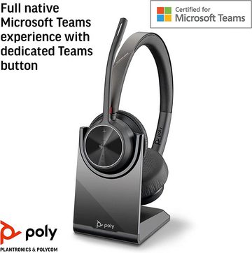 Poly Voyager 4320 UC Wireless-Headset (Noise-Cancelling, Bluetooth)