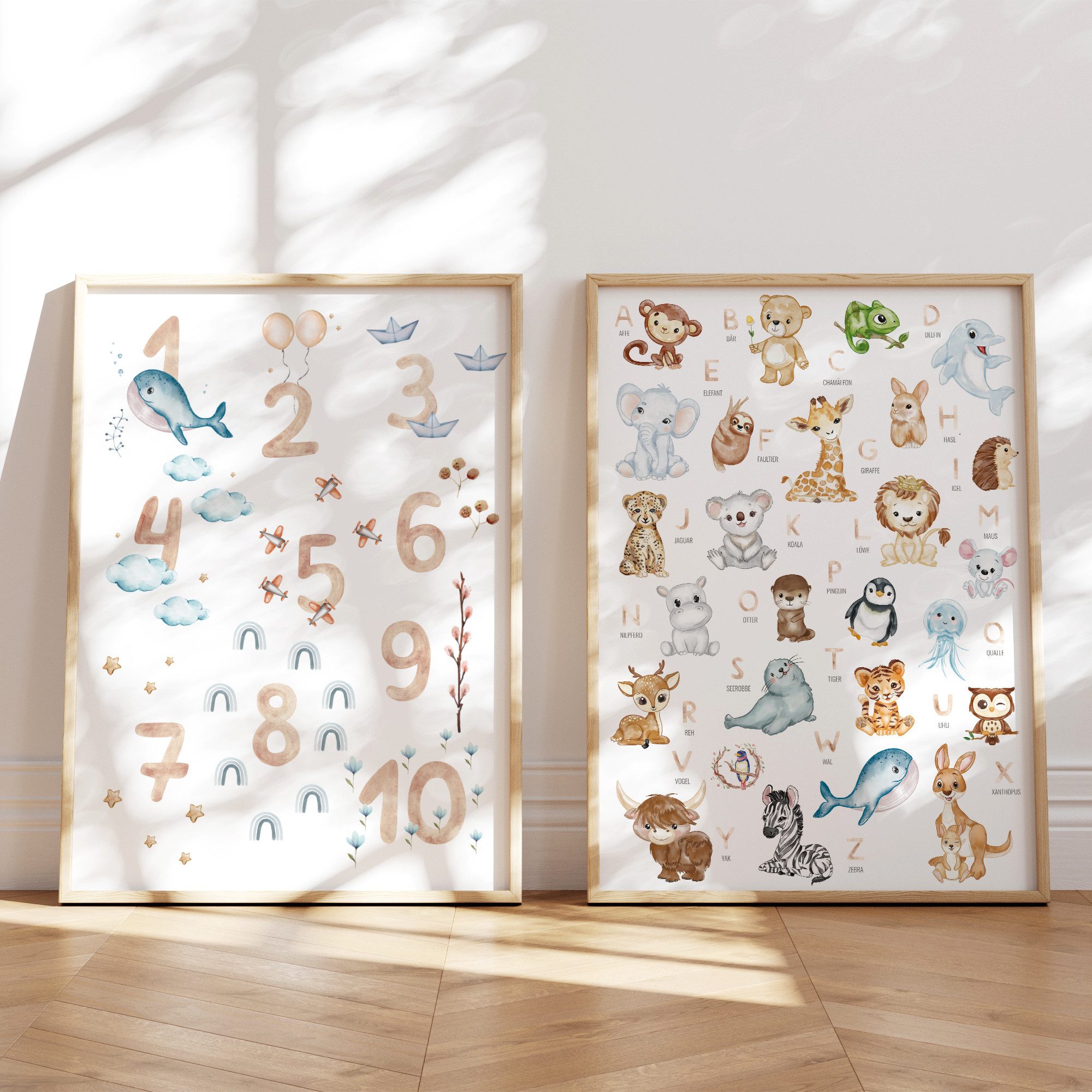 MeinBaby123® Poster Lernposter, Bilder Kinderzimmer Deko, günstig online kaufen