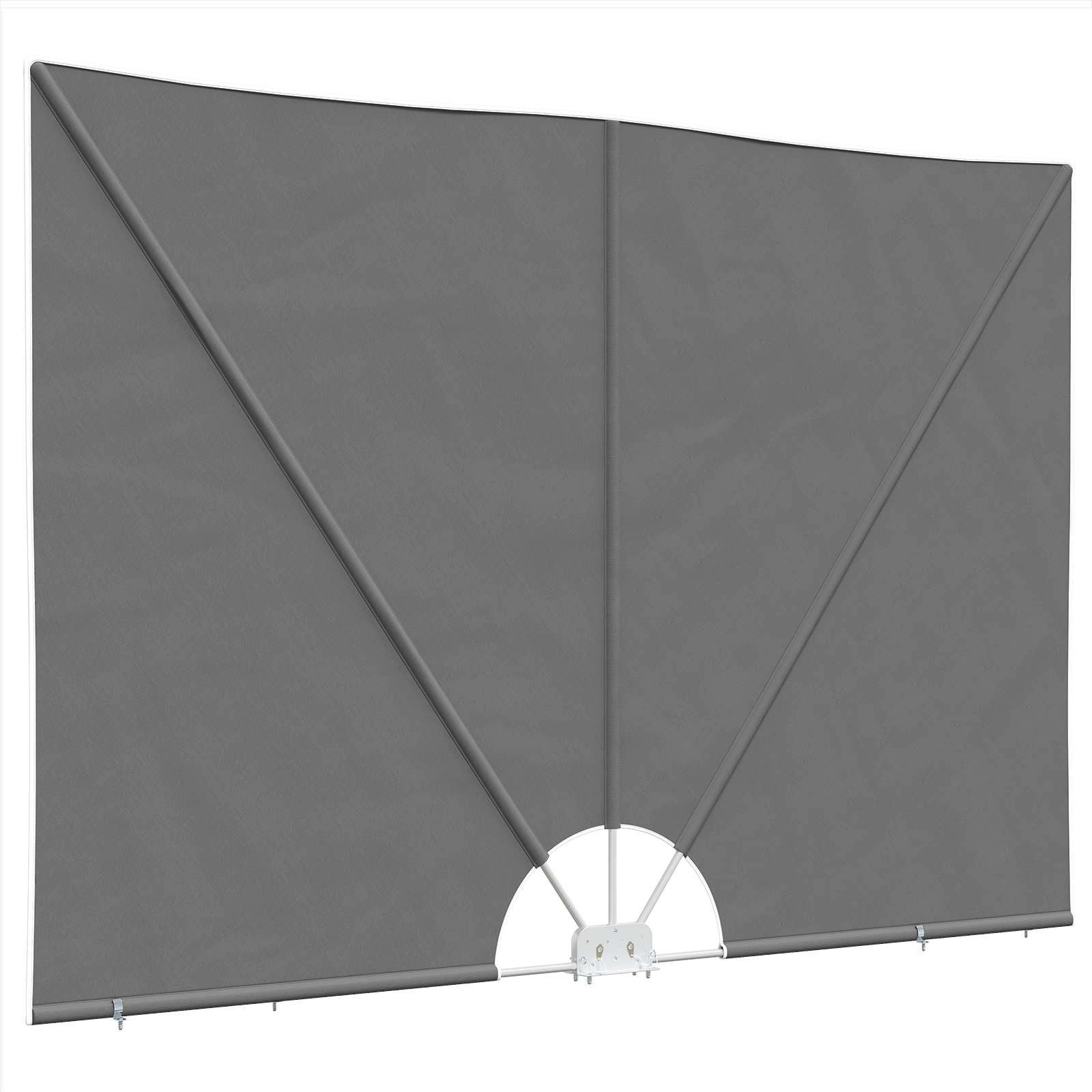 vidaXL Seitenmarkise 200 x 400 cm Balkon Sichtschutz Seiten Blickschutz 200x400 cm Polyeste