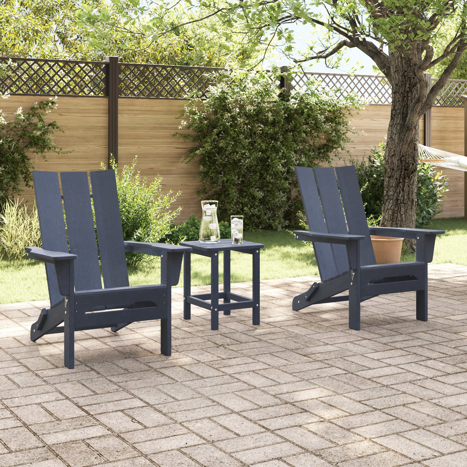 vidaXL Gartenstuhl Faltbare Adirondack Stühle 2 günstig online kaufen