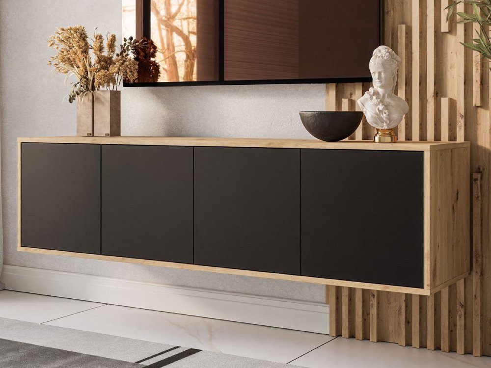 ALLHOUSE24 Lowboard MANDY Artisan Eiche - Wand & Standmontage, Fernsehtisch günstig online kaufen