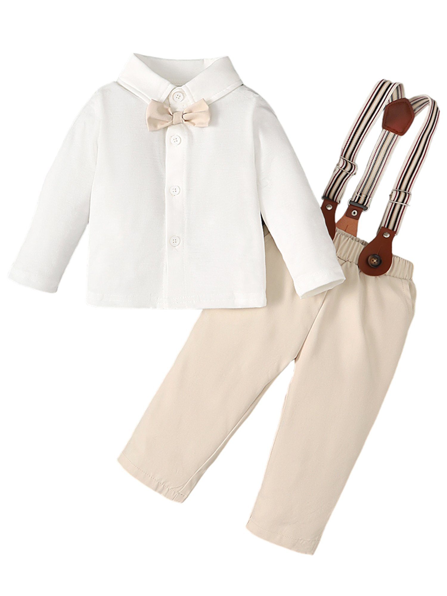 Lapastyle Anzug Lässiges Anzug aus langärmligem Oberteil und Hose für Baby  Jungen (2-tlg) | Anzüge