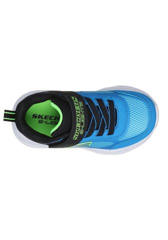 Skechers SKECHERS METEOR-LIGHTS sportbačiai Blink-Klettschuh zum Schlüpfen Neon Größenschablone zum Download