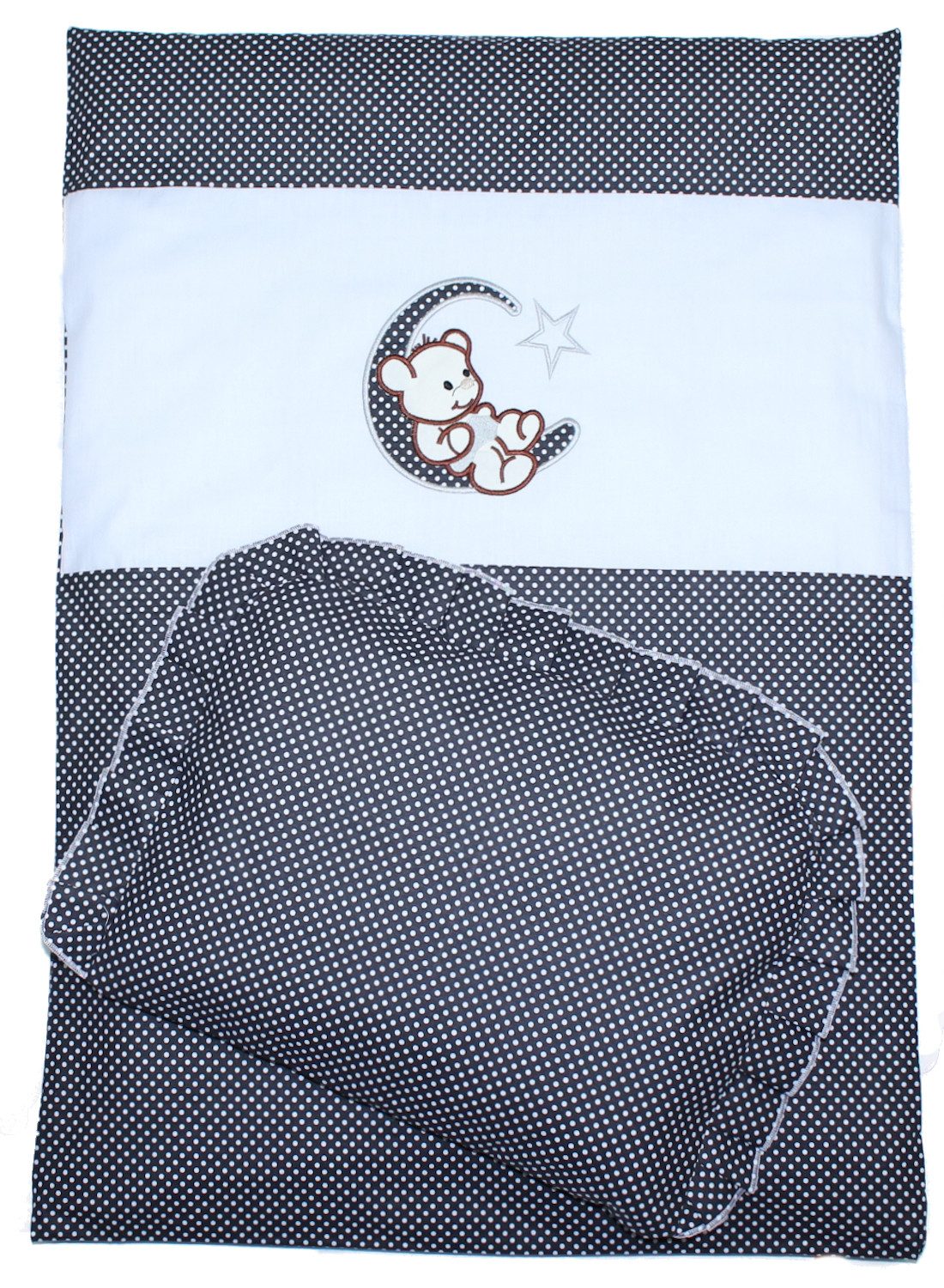 Primawela Babybettwäsche Kinderwagenset Baby Bettwäsche für Kinderwagen Bezüge Decke Kissen, 4 teilig
