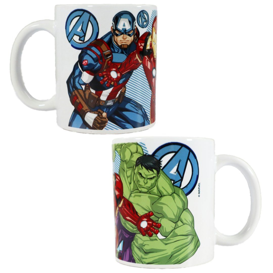 MARVEL Tasse Marvel Avengers Kaffeetasse Teetasse Geschenkidee 330 ml, Keramik