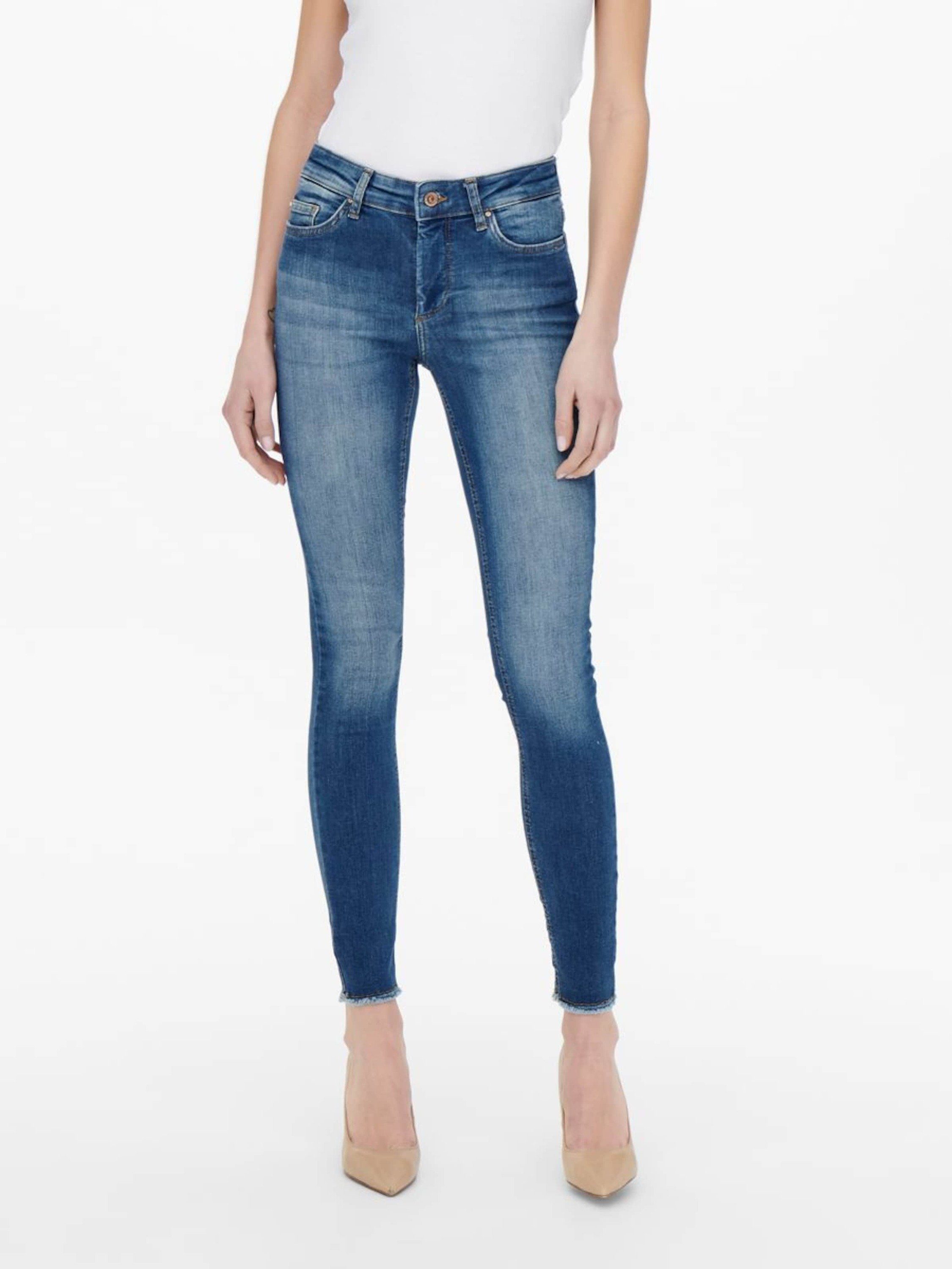 (1-tlg) Blush ONLY High-waist-Jeans Plain/ohne Details