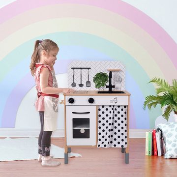 TEAMSON™ KIDS    Spielküche Little Chef Philly Modern, weiß/natur Kunststoff, MDF