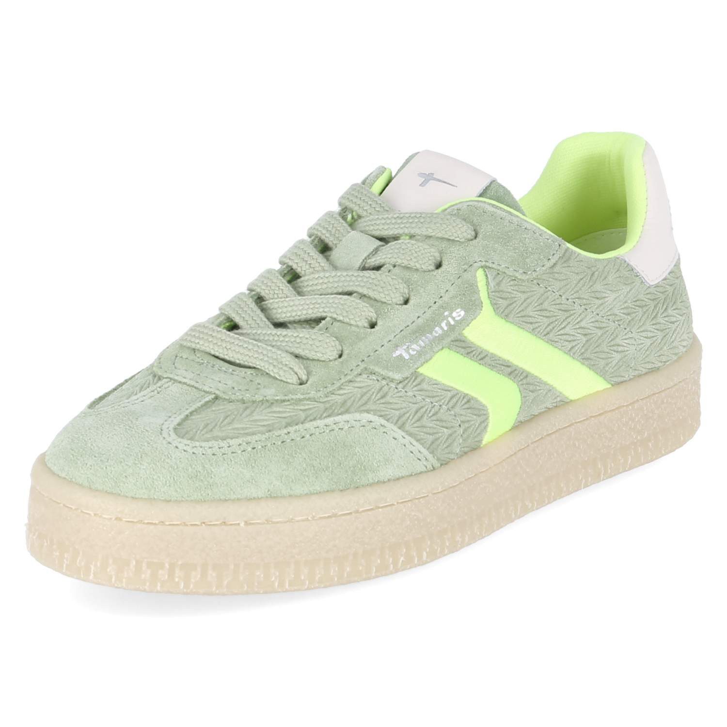 Tamaris Tamaris 1-23723-44-791 Damen Rauleder gruen Schnürschuh günstig online kaufen