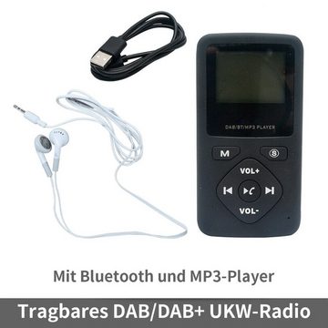 yozhiqu Taschen-MP3-Player, digitaler DAB/DAB+ FM-Radio-Kopfhörer Digitalradio (DAB)