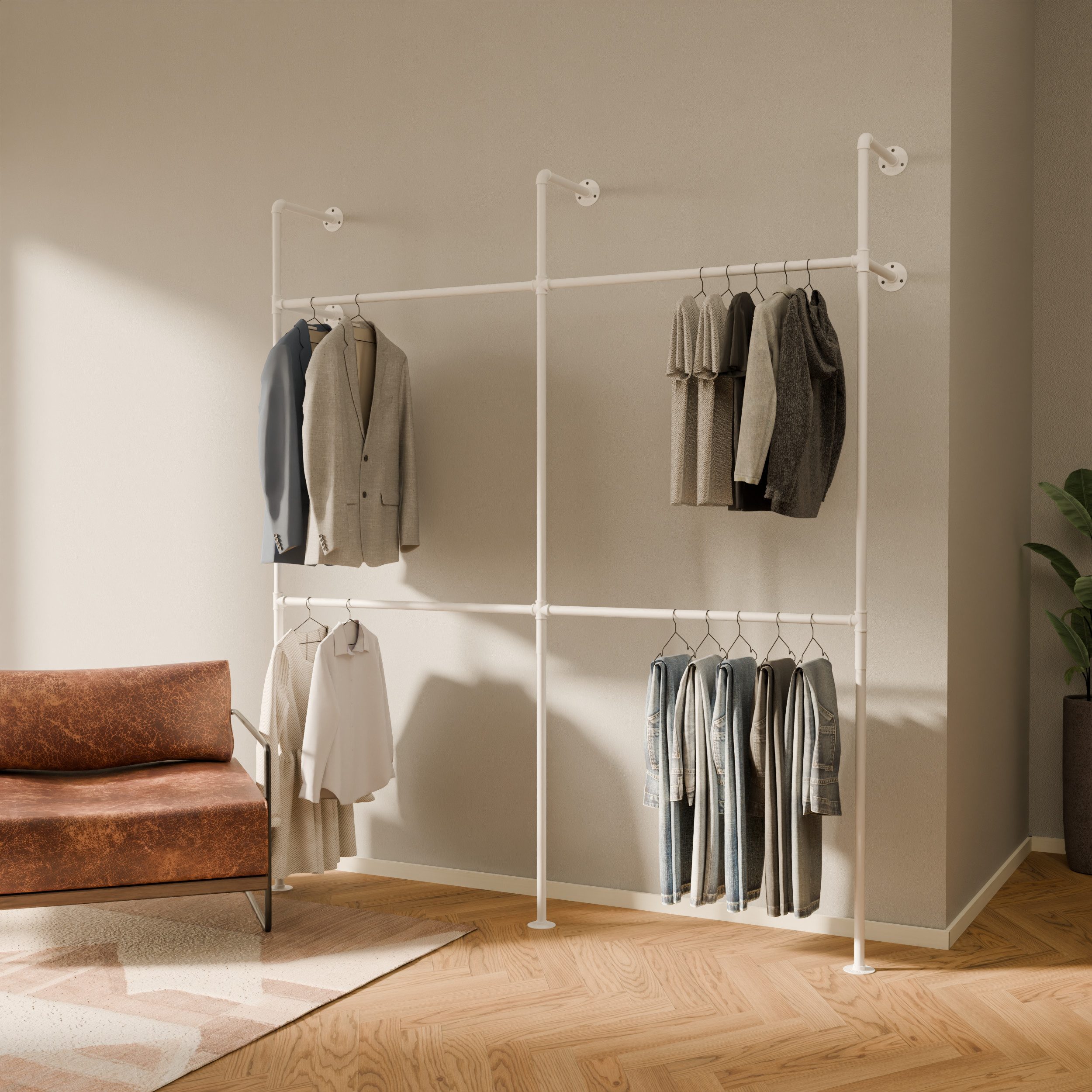 pamo. design Kleiderständer KIM DOUBLE Industrial günstig online kaufen