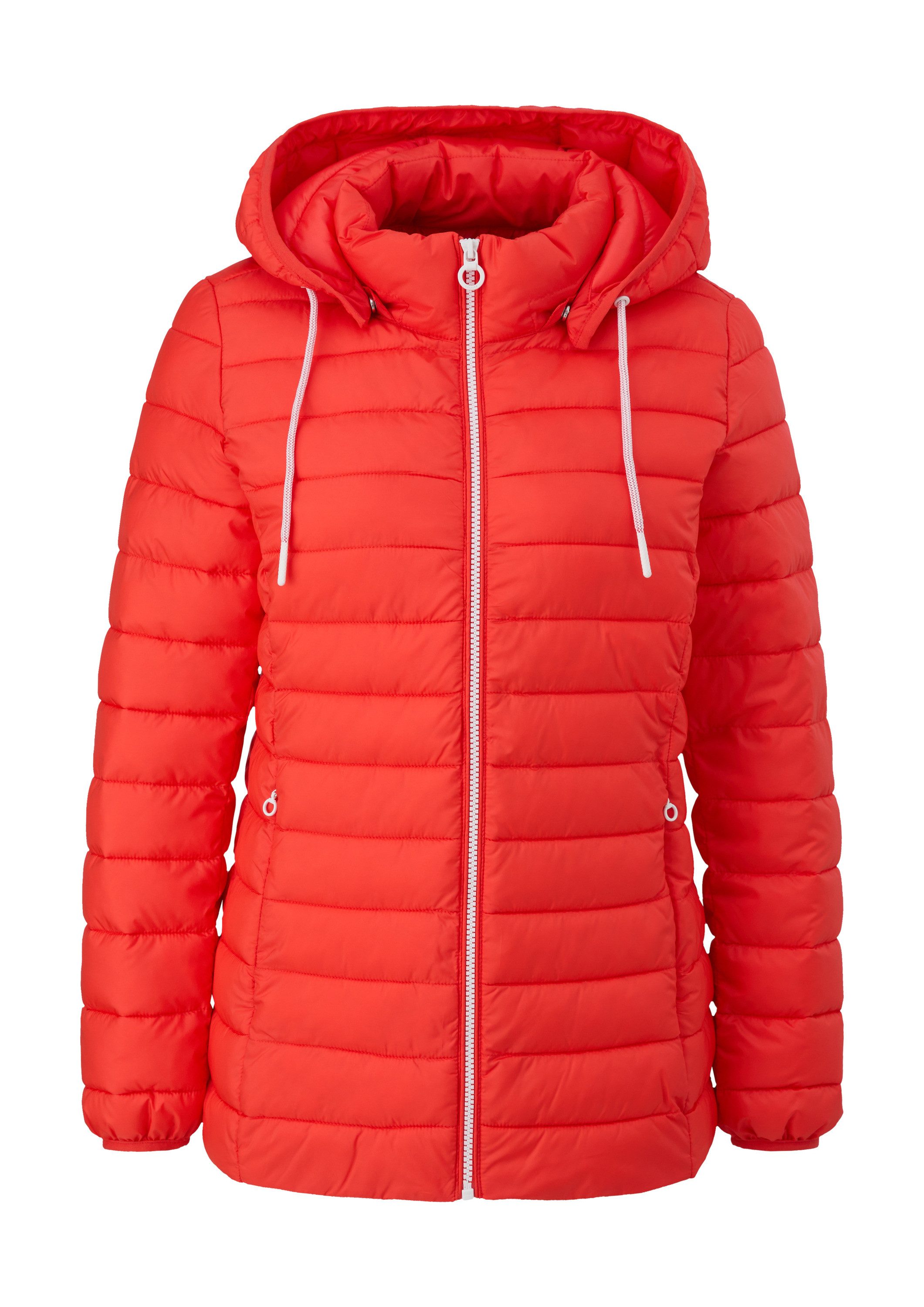 s.Oliver Winterjacke Outdoor-Jacke Leichte Steppjacke mit abnehmbarer Kapuze