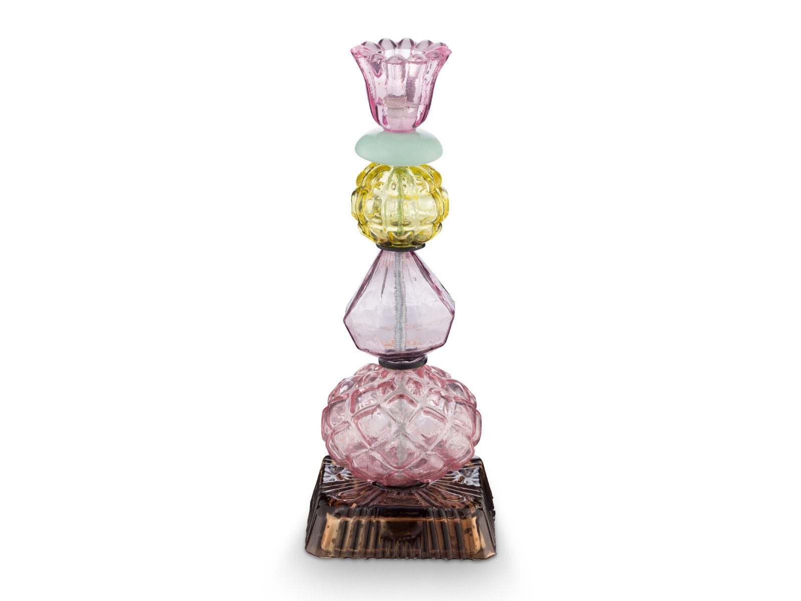 PiP Studio Kerzenhalter Glass Beads Kerzenhalter lila 23,5cm.
