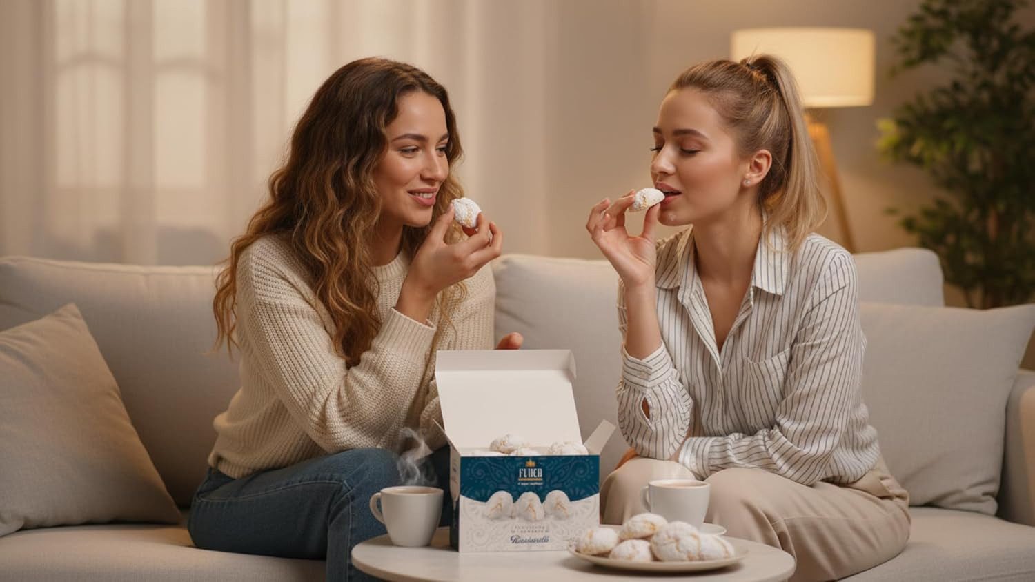 LK Trend & Style Kekse Furco Pasticcini di Mandorla Ricciarelli, 250 g, (Italienisches Mandelgebäck), sizilianisches Mandelgebäck für Espresso & Kaffee oder Tee – Bild 2 von 3