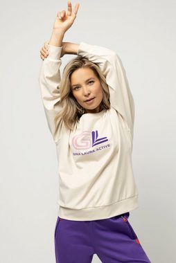 Gina Laura Sweatshirt Sweatshirt Flock schnelltrocknend Rundhals Langarm