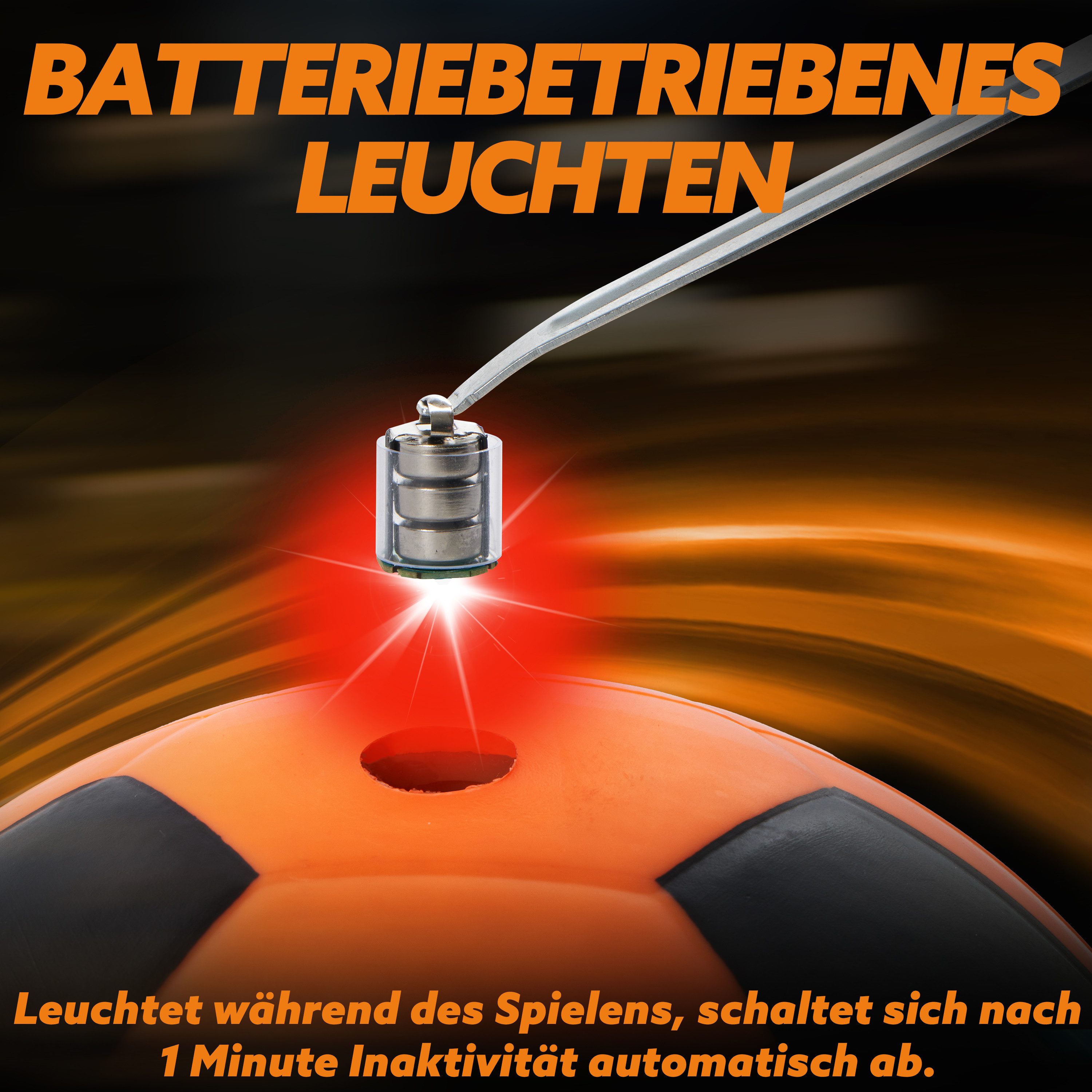 SYNCFUN Fußball SYNCFUN Leuchtet im Dunkeln, Fußball für Jungen, beleuchteter Fußball