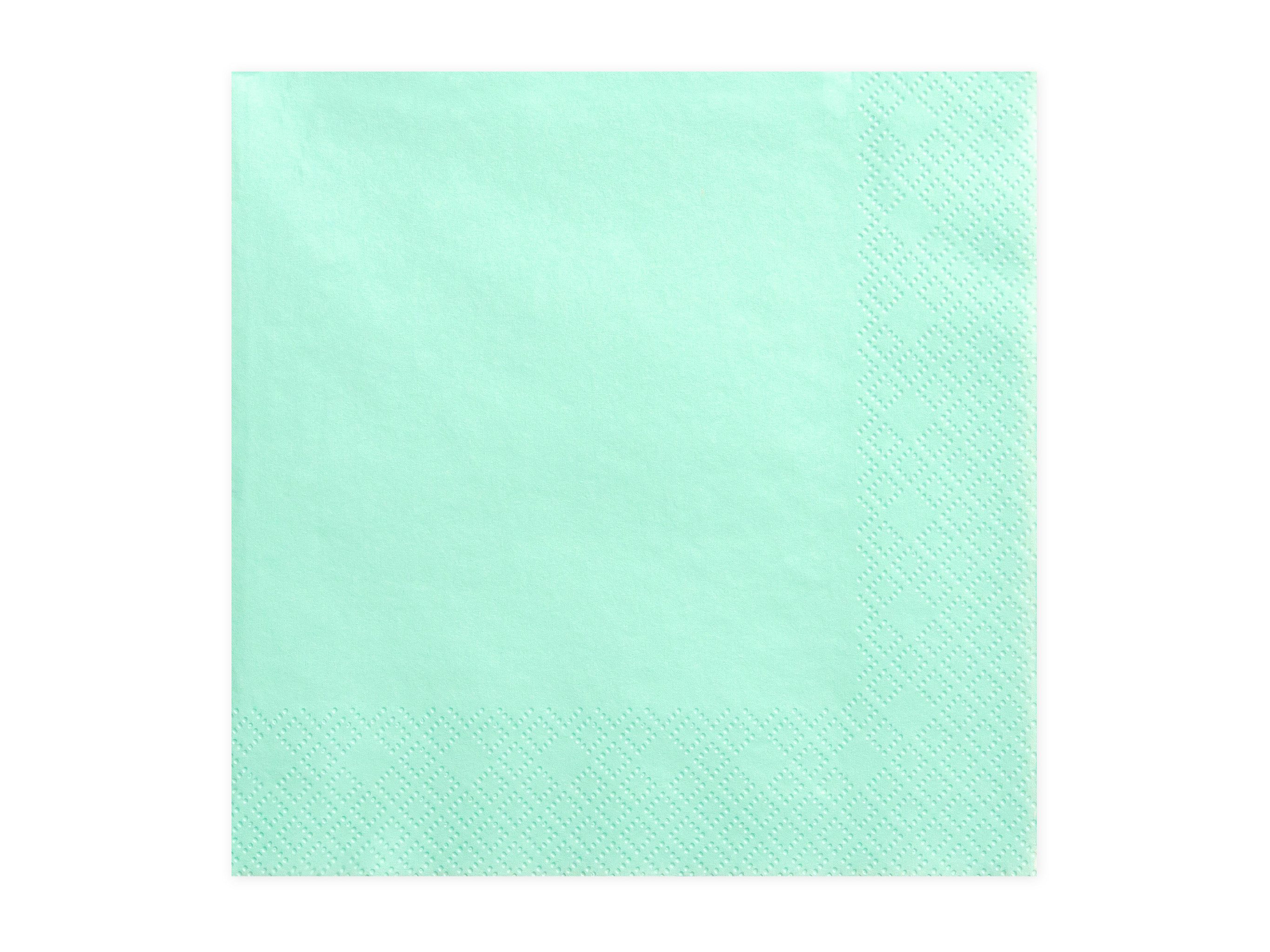 partydeco Papierserviette, Серветки 33x33cm mint, 20 Stück