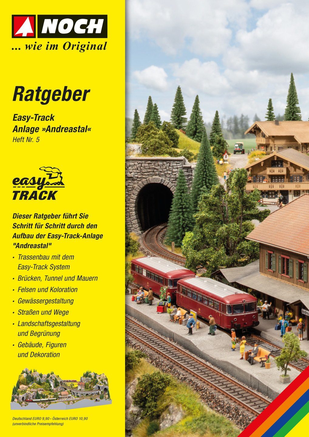 Modelleisenbahn-Spielunterlage Guidebook easy TRACK „Andreastal“, für individuell