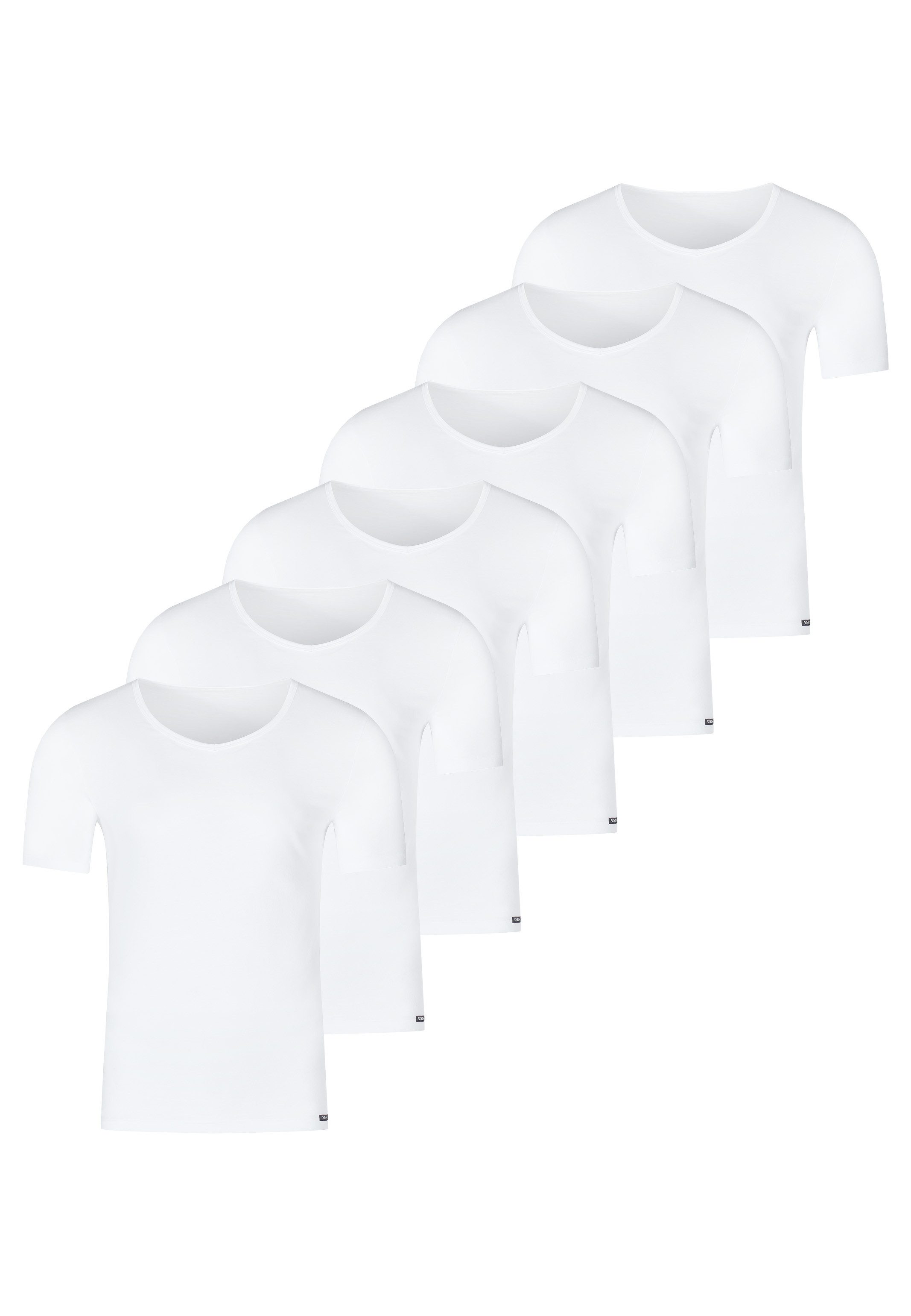 Skiny Unterhemd 6er Pack Unterhemd / Shirt Kurzarm (Spar-Set, 6-St) Unterhemd / Shirt Kurzarm - Baumwolle