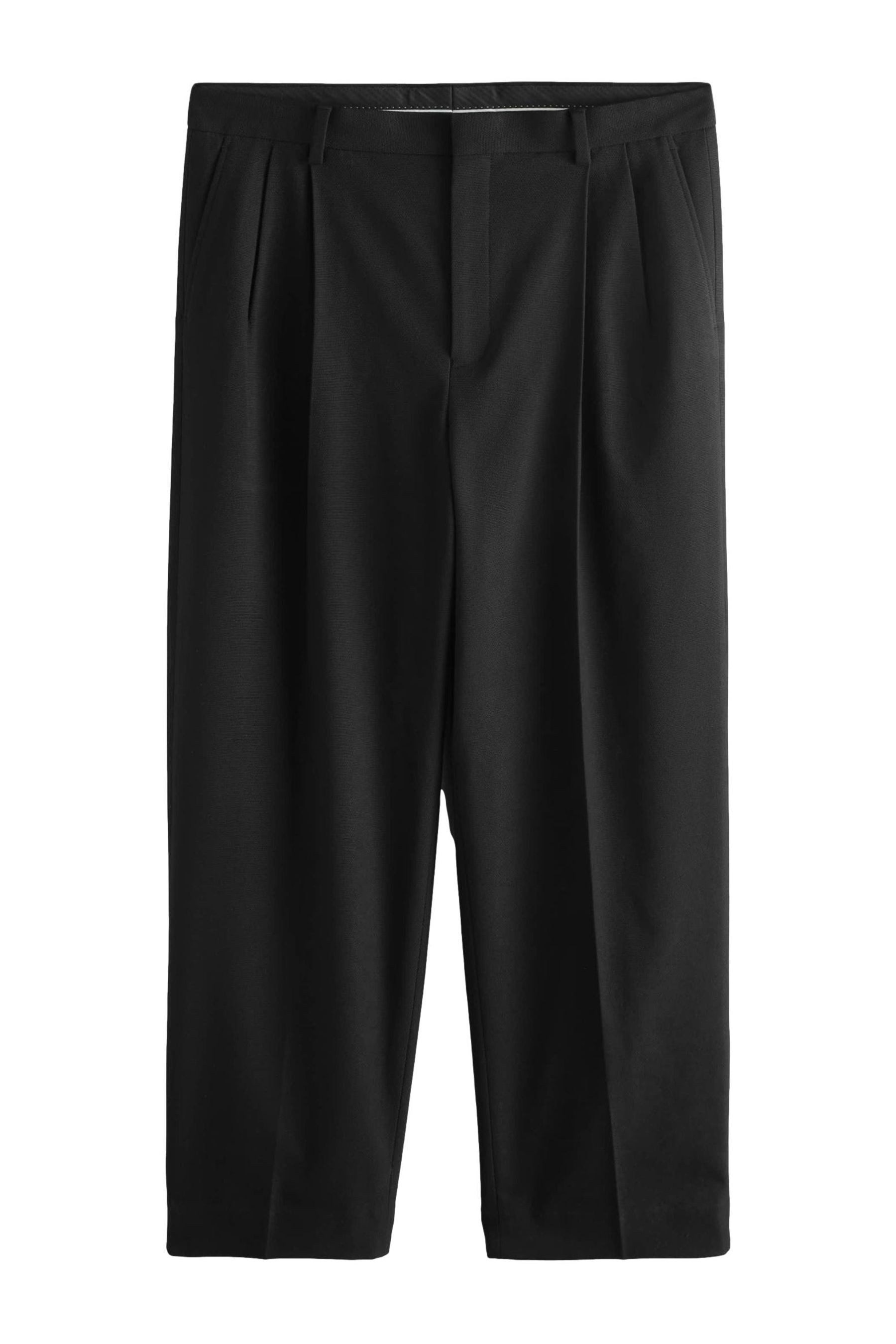 Anzughose Strukturierte Loose Fit Anzughose