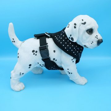Alvonja Hunde-Geschirr Hundegeschirr kleine, mittlere, große Hunde Welpen Punkte, Polyester, verstellbar, verschiedene Größen
