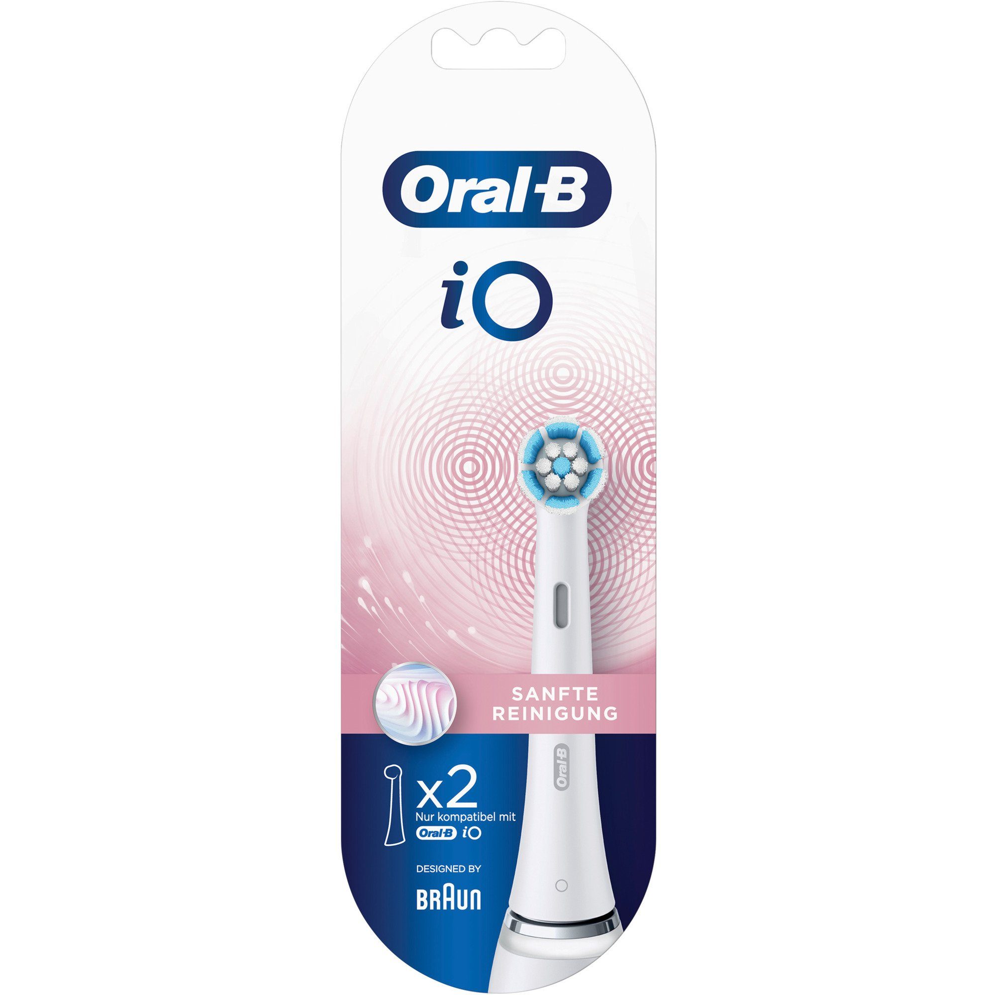 2er Zahnbürste iO Oral-B Oral-B Elektrische Sanfte Braun Reinigung