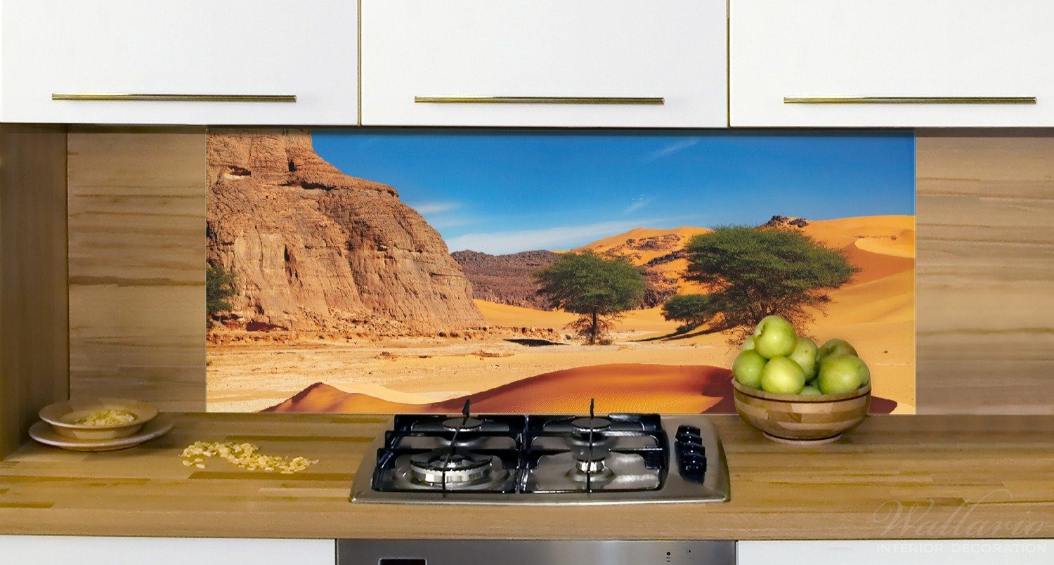 Wüste In Küchenrückwand der (1-tlg) Wallario Sahara,