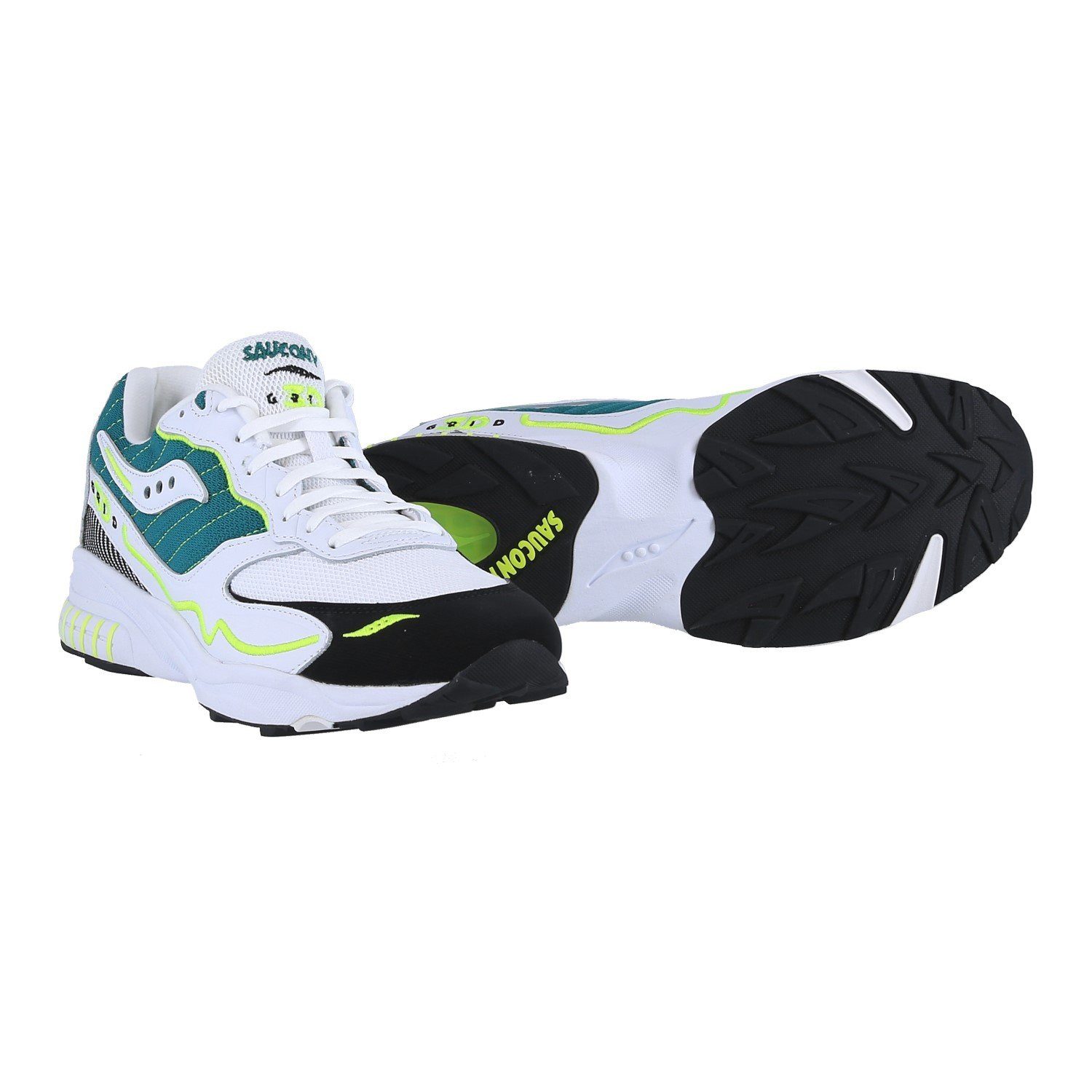 Saucony 3D Grid Hurricane weiss/grün Herren Sneaker