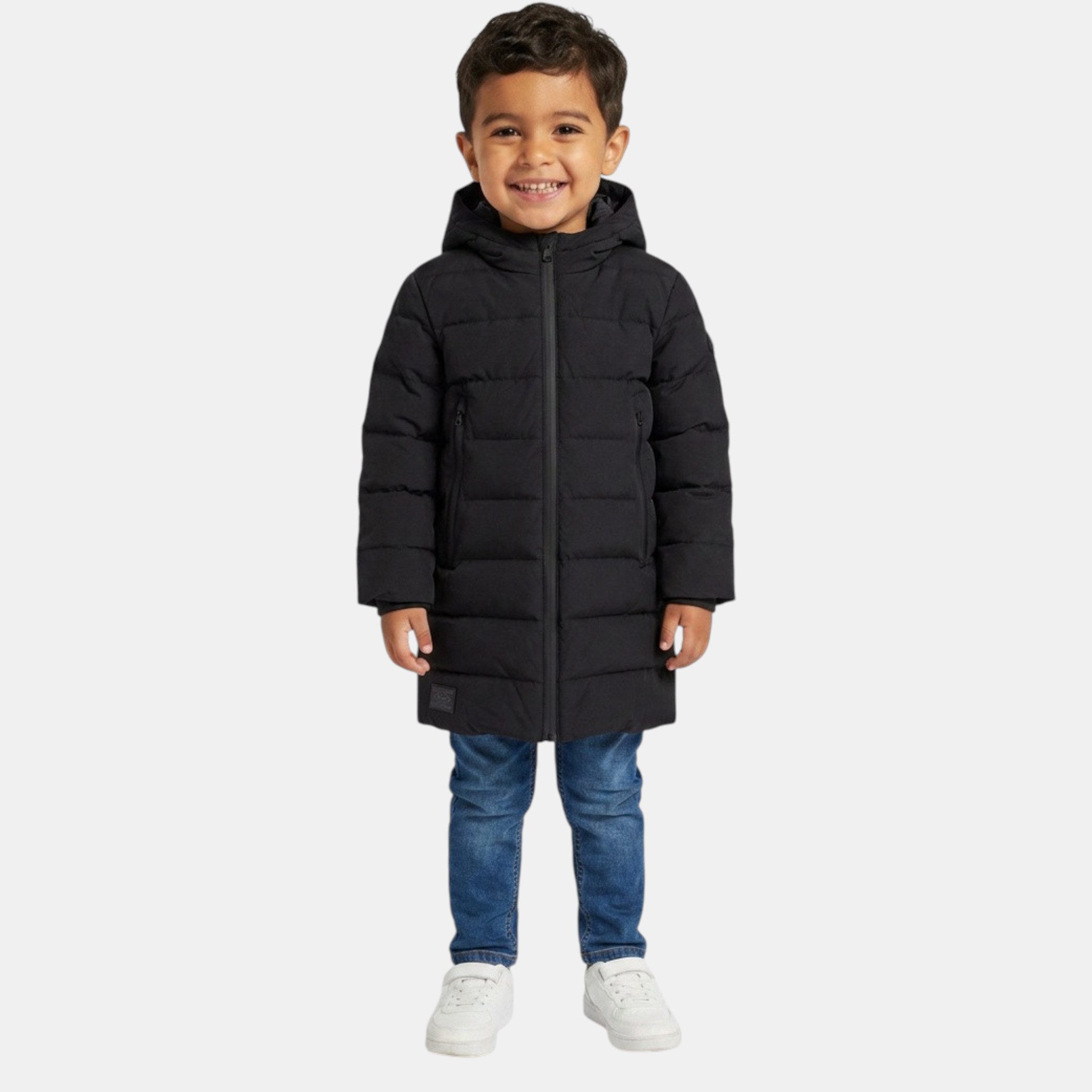 Lee Cooper Parka Jungen Parka lange Winterjacke warm mit Kapuze in 4 Farben Kinderjacke Jungen Winterparka Jacke lang warm