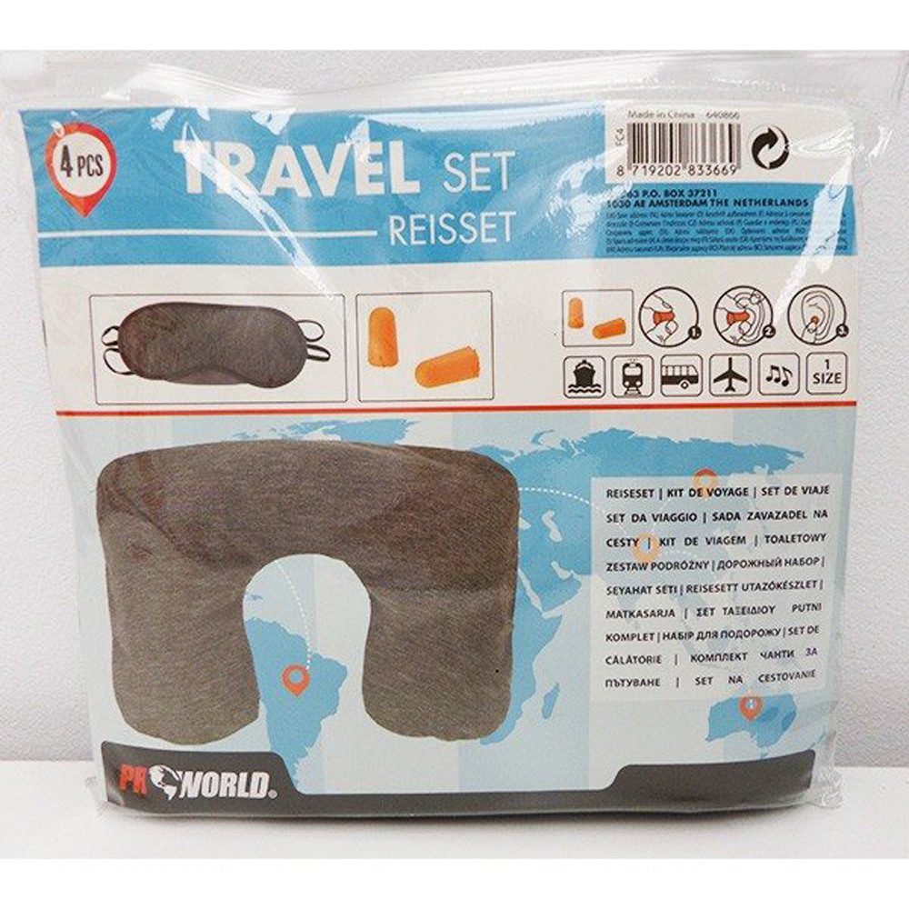 Nackenkissen Reise-Set mit Kissen & Augenmaske. günstig online kaufen