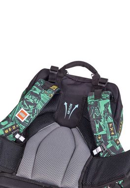 LEGO® Bags Schulranzen Maxi Plus, Reflektoren an allen Seiten, Aufsteckbare Sporttasche