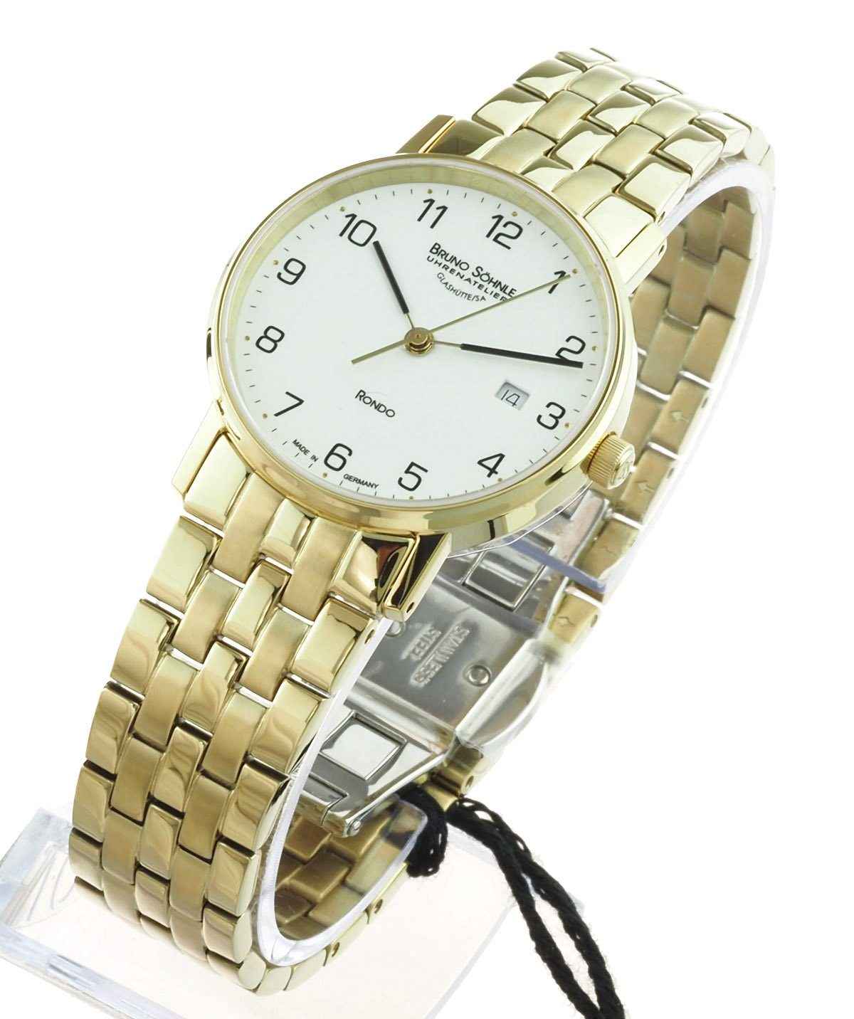 BRUNO SÖHNLE Quarzuhr Uhrenatelier Glashütte / SA Damen Uhr Rondo Saphirglas