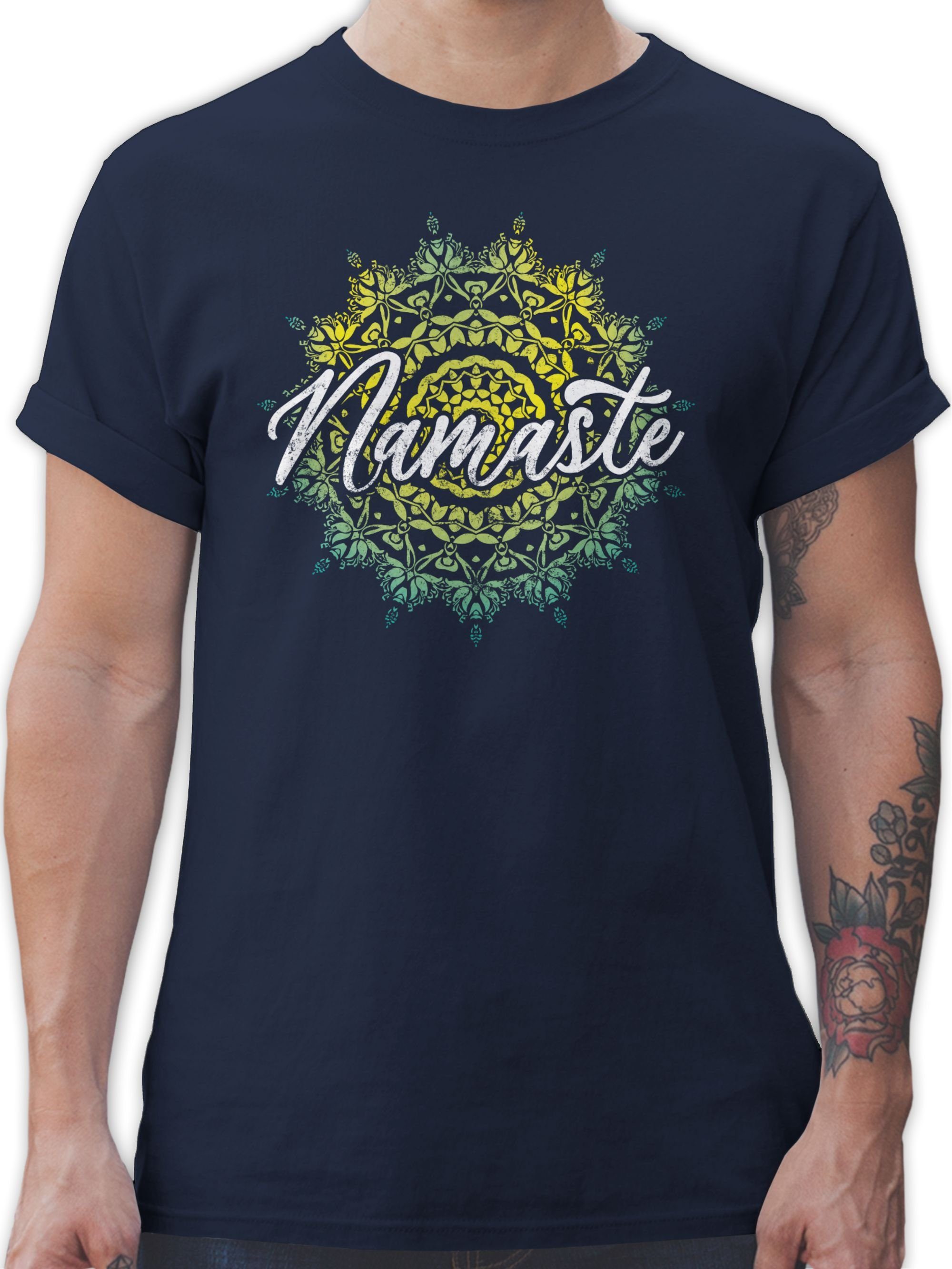 Shirtracer T-Shirt Namaste Vintage Yoga und Wellness Geschenk