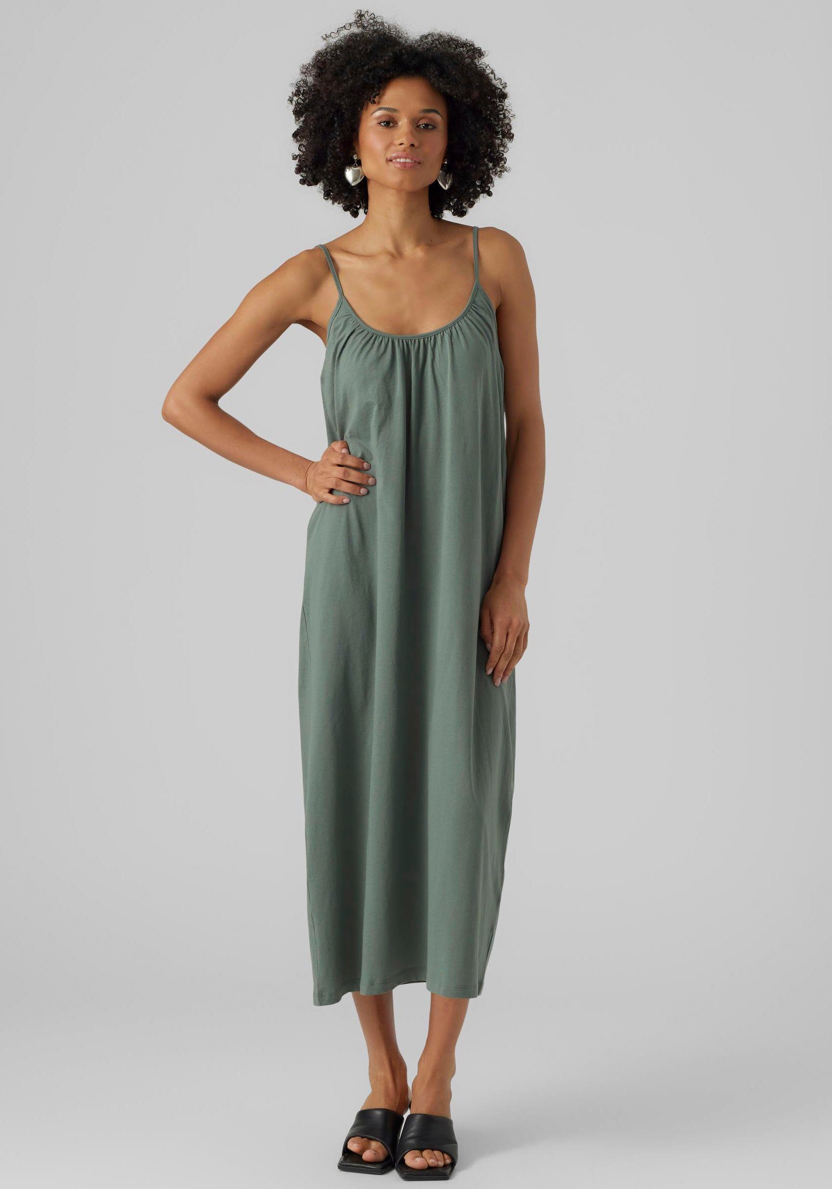 Vero Moda Maxikleid VMLUNA SINGLET ANKLE DRESS NOOS Baumwollmischung, regul günstig online kaufen