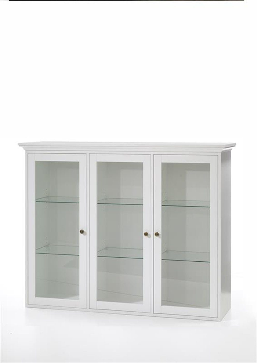 ebuy24 Vitrine Venedig 3 mit Vitrinenwandschrank Glastüren, Breit