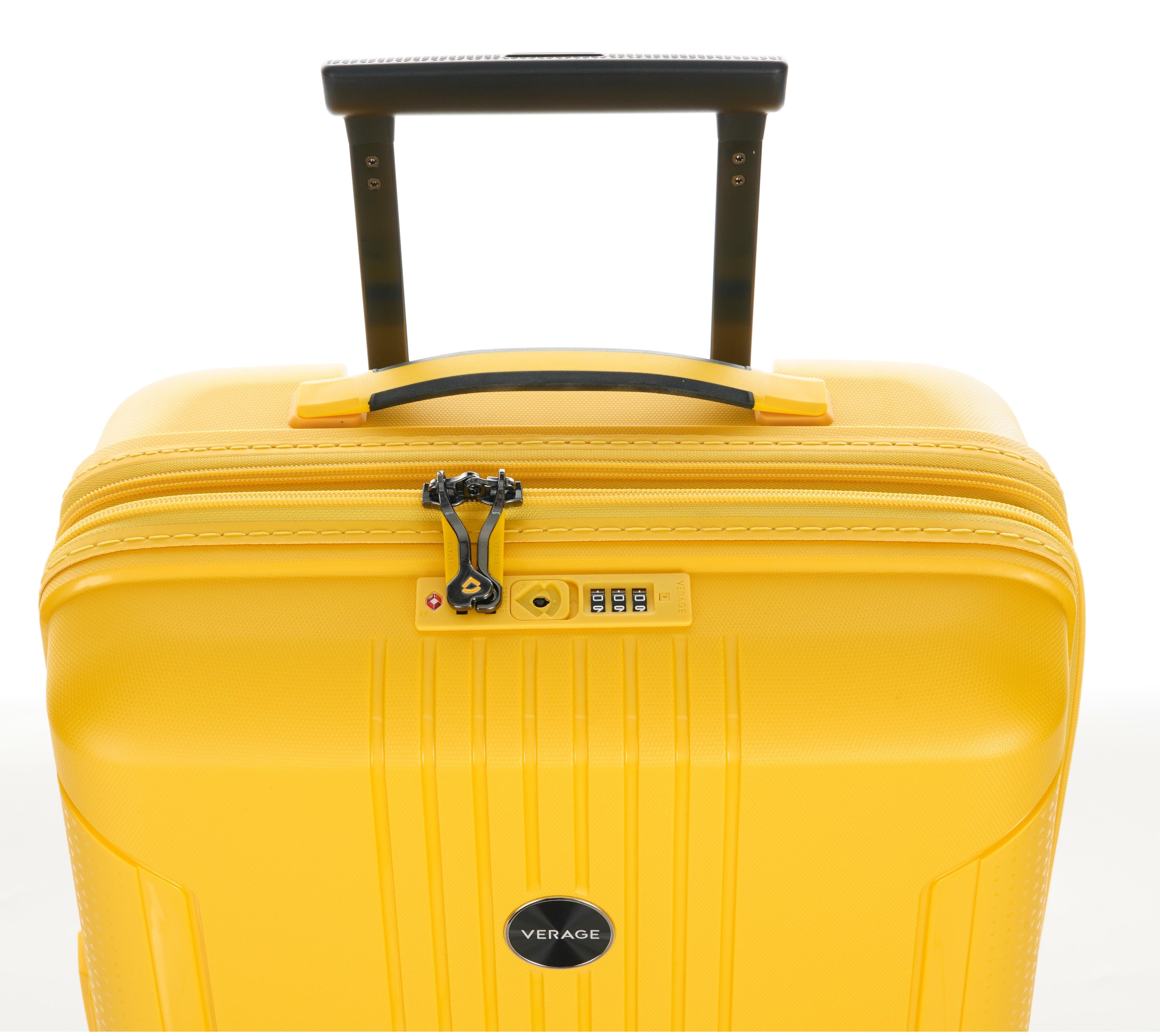Verage Hartschalen-Trolley Edinburgh, Erweiterbar Koffer, 4 Rollen, Hartgepäck, leichter Reisekoffer, S/M/L/Set, Zahlenschloss