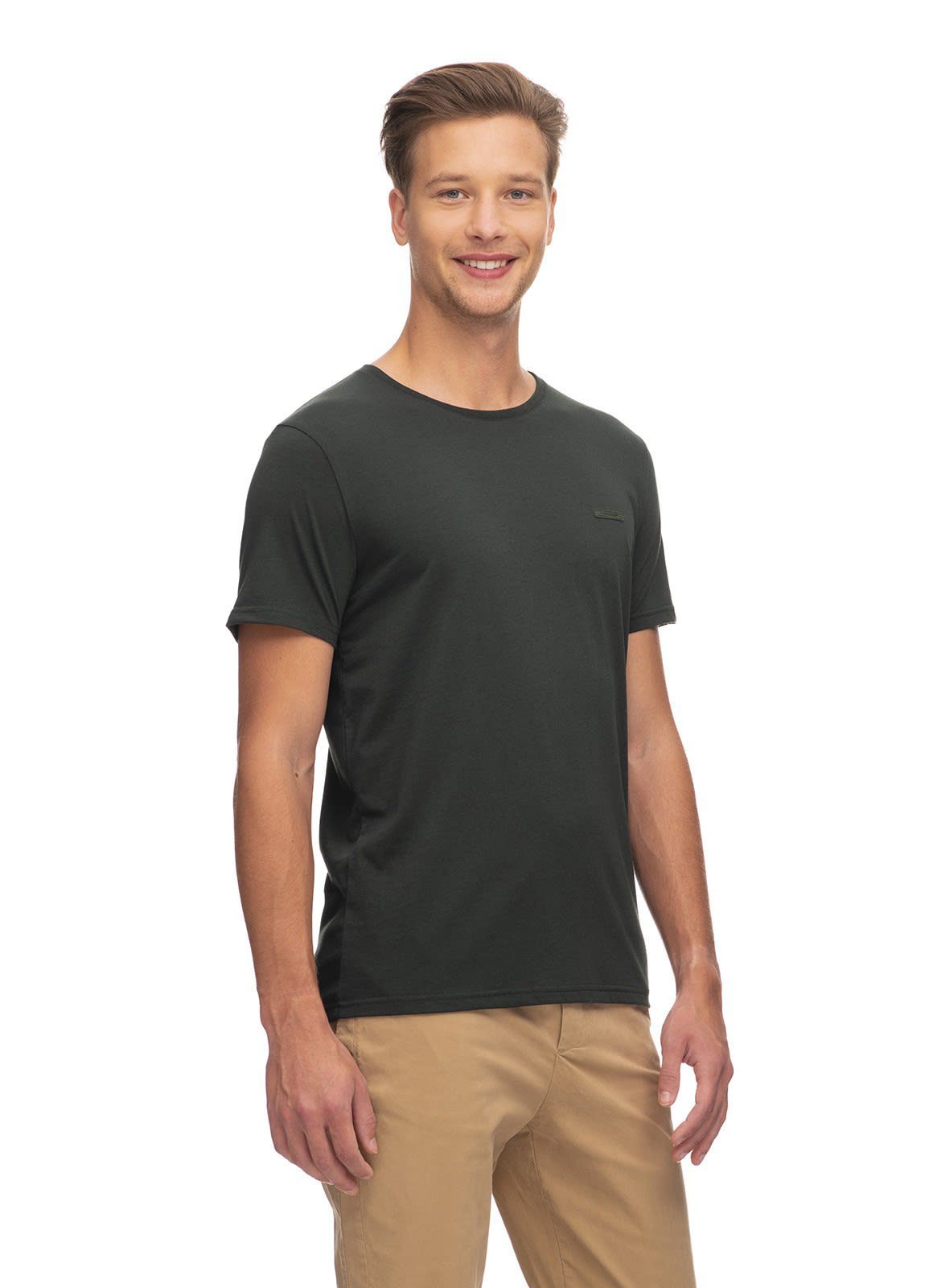 Nedie Herren Kurzarm-Shirt Green Ragwear T-Shirt Ragwear M Dark