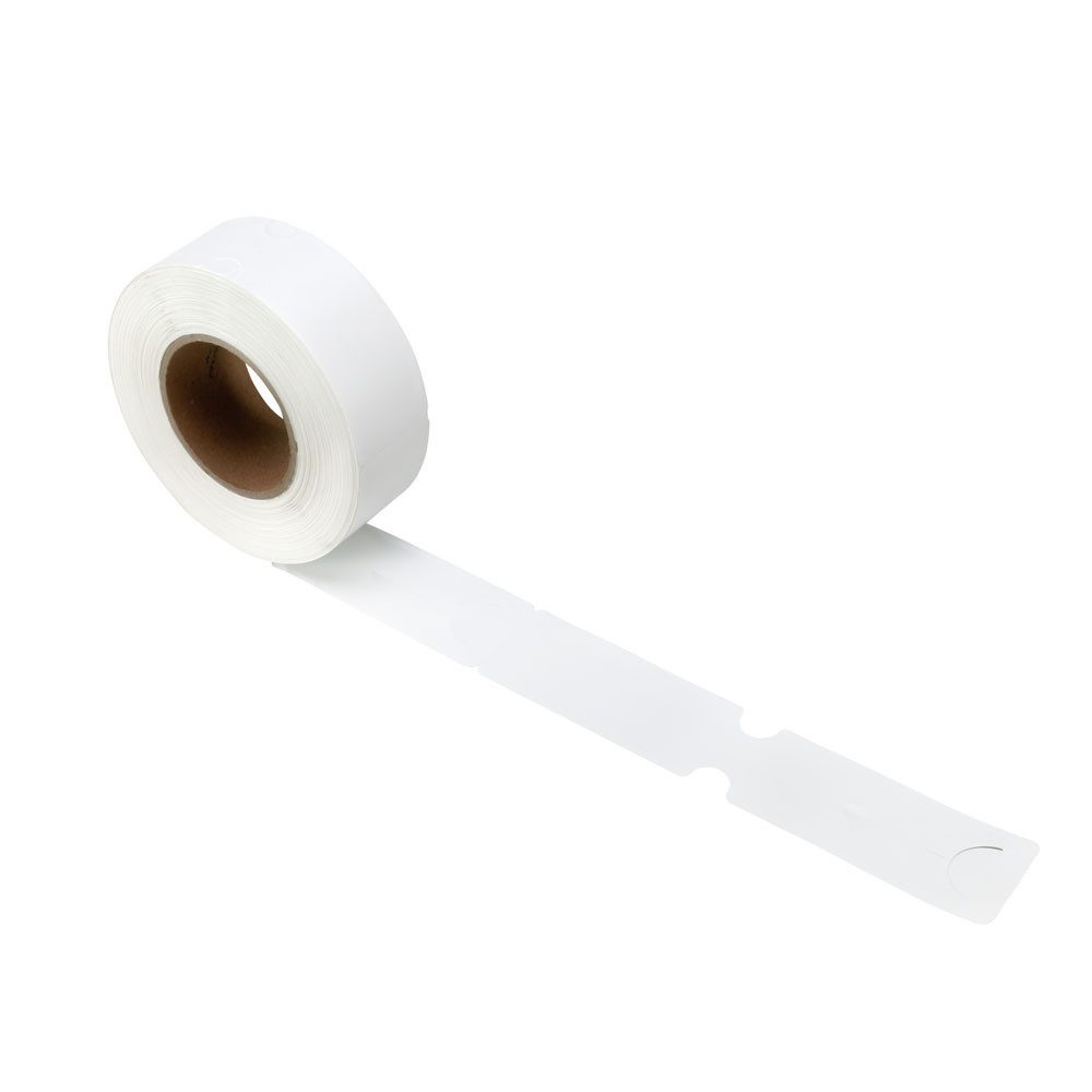 Logiplast Etikettenrolle Schlaufenetiketten 248 x 50 mm - 1000 Stück, Lebensmittelunbedenklich, wasserfest, beidseitig bedruckbar