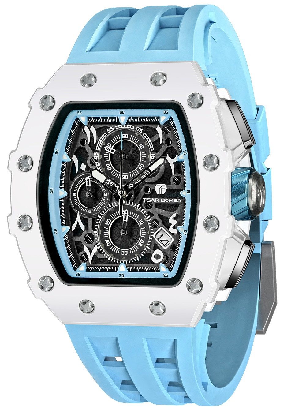 Tsar Bomba Quarzuhr Tsar Bomba TB8204QA-02 Herrenuhr Elemental Chronograph 44mm 5ATM Tsar Bomba TB8204QA-02 Herrenuhr Elemental Chronograph 44mm 5ATM