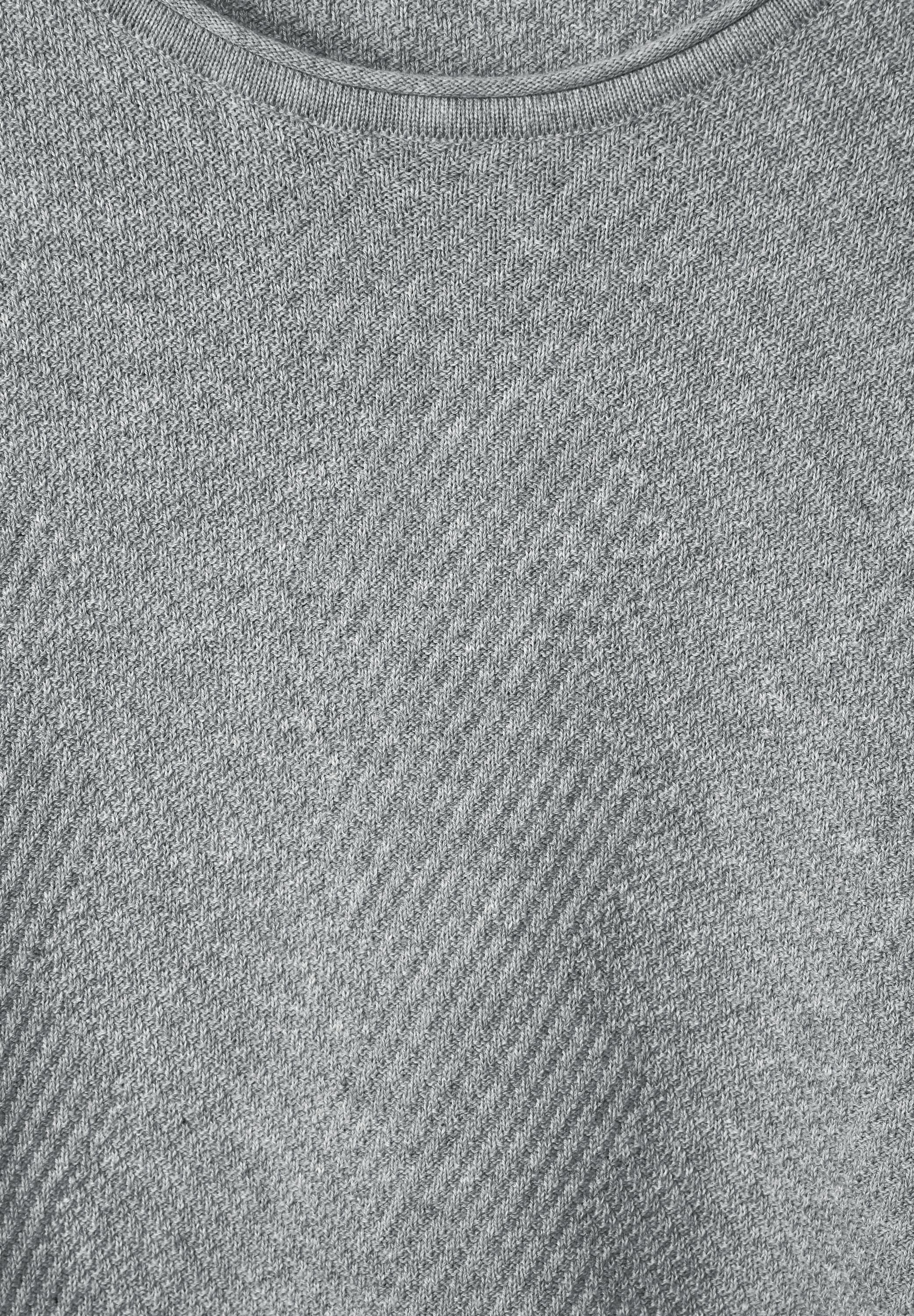 STREET ONE MEN Strickpullover mit Rundhalsausschnitt