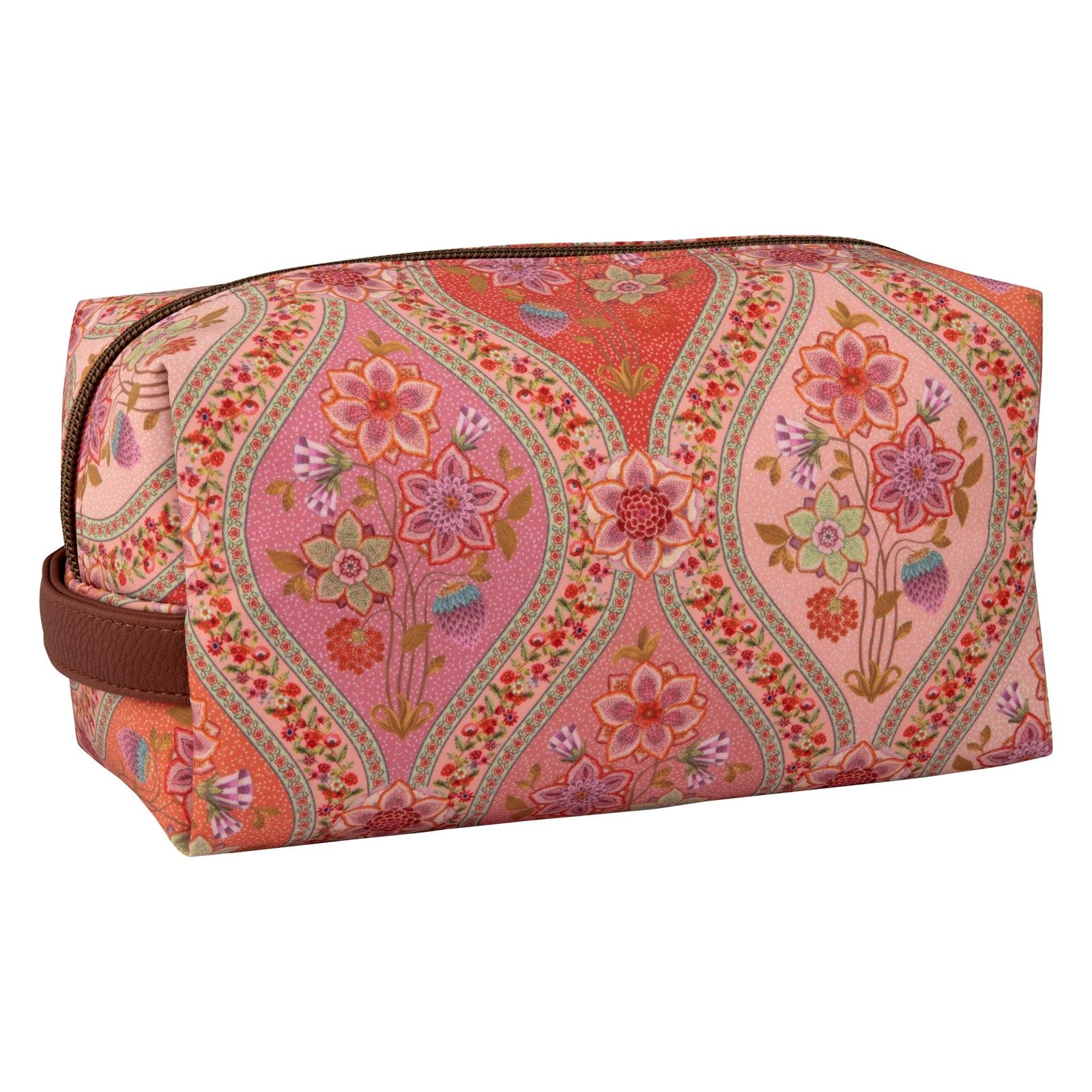 PiP Studio Kosmetiktasche Coco Cosmetic Bag Medium Ornamento, mit Kunstlederdetails und Markenpatches