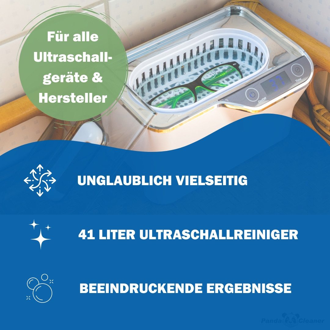 PandaCleaner Bio-Ultraschallreiniger - Konzentrat für Ultraschallbad Reinigungskonzentrat (1-St. 250ml Ultraschallreiniger für Alles)