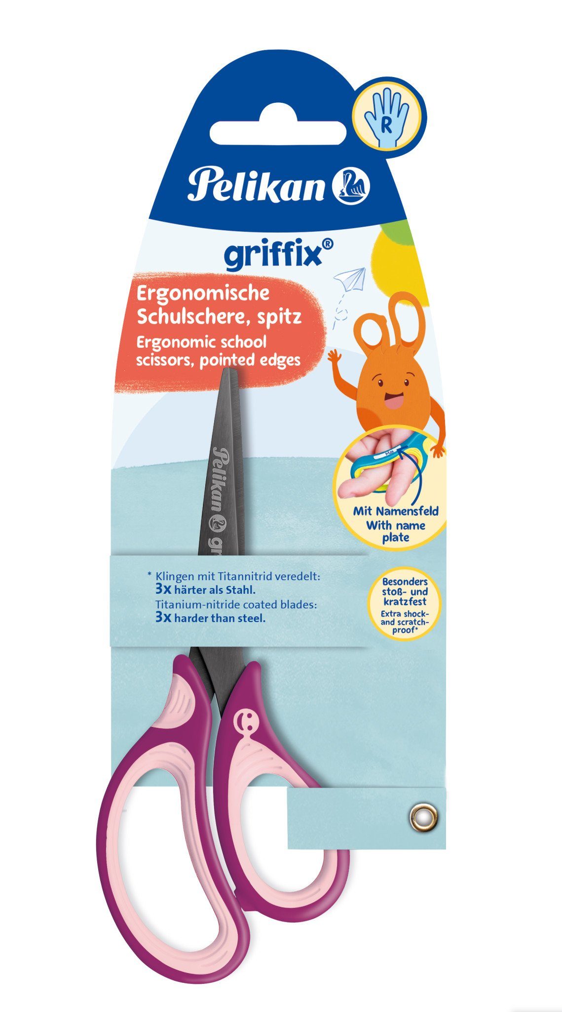 Pelikan Papierscheren Schulschere griffix SC1RS SweetBerry