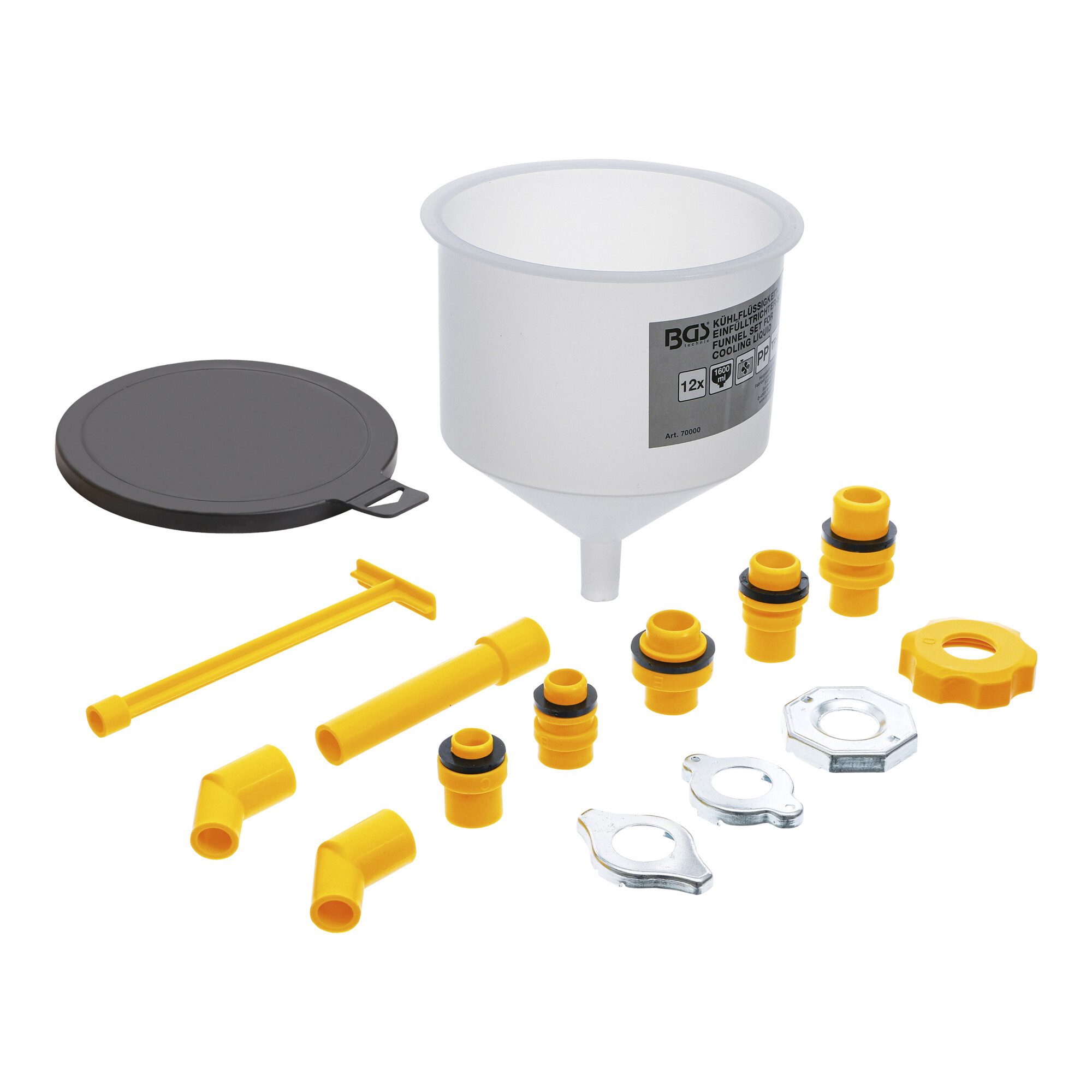BGS technic Kompressor BGS Kühlflüssigkeit-Einfülltrichter-Satz 12-tlg.