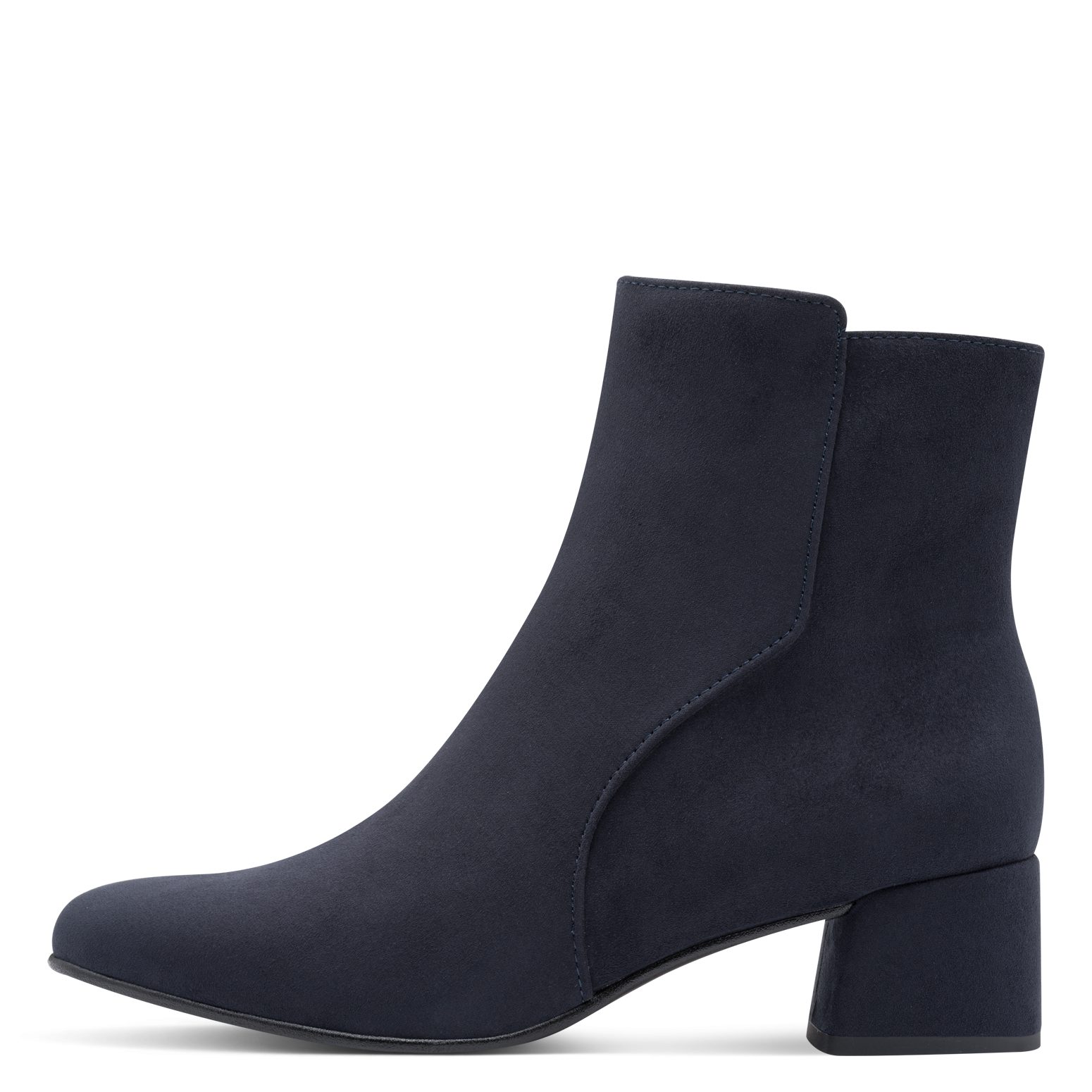 MARCO TOZZI Stiefelette, Blockabsatz, Businessschuh, Ankleboots mit Ziernähen