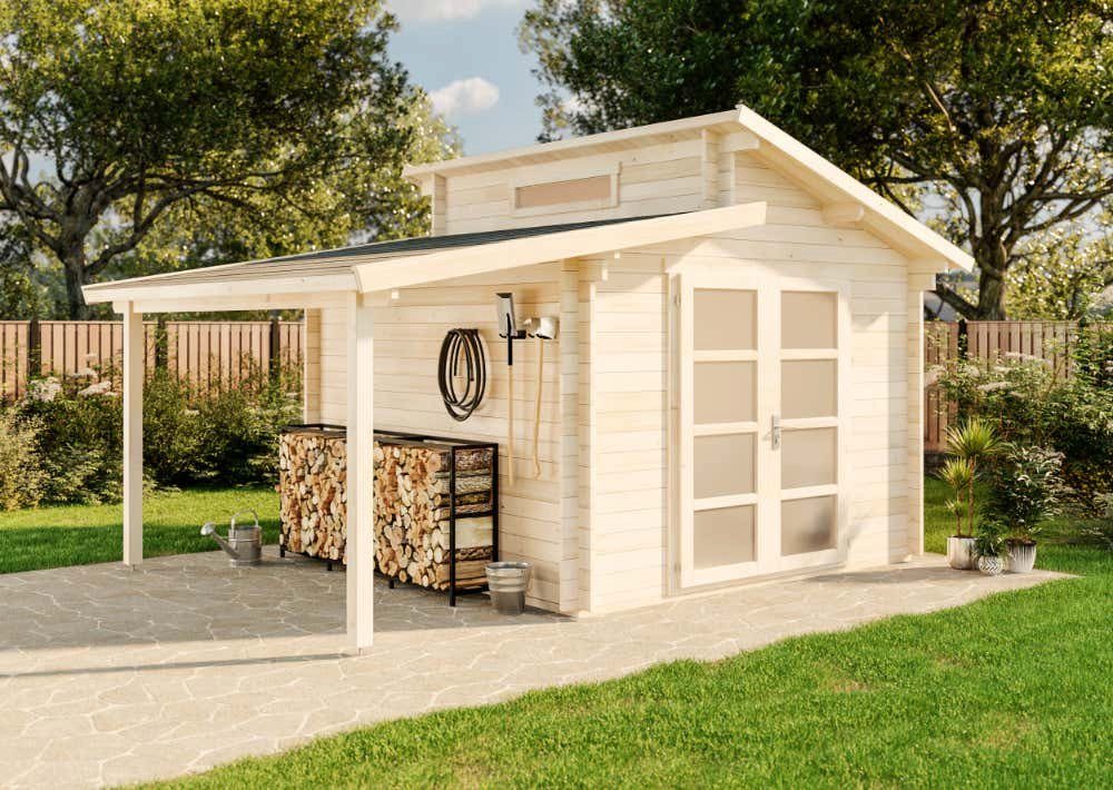 Alpholz Gartenhaus Aktiva mit Schleppdach