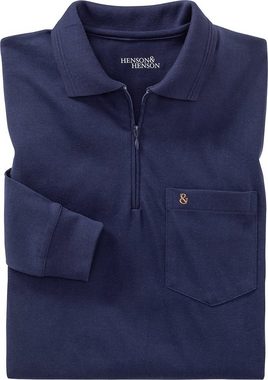 HENSON&HENSON Langarm-Poloshirt superweiches Jersey-Gewebe