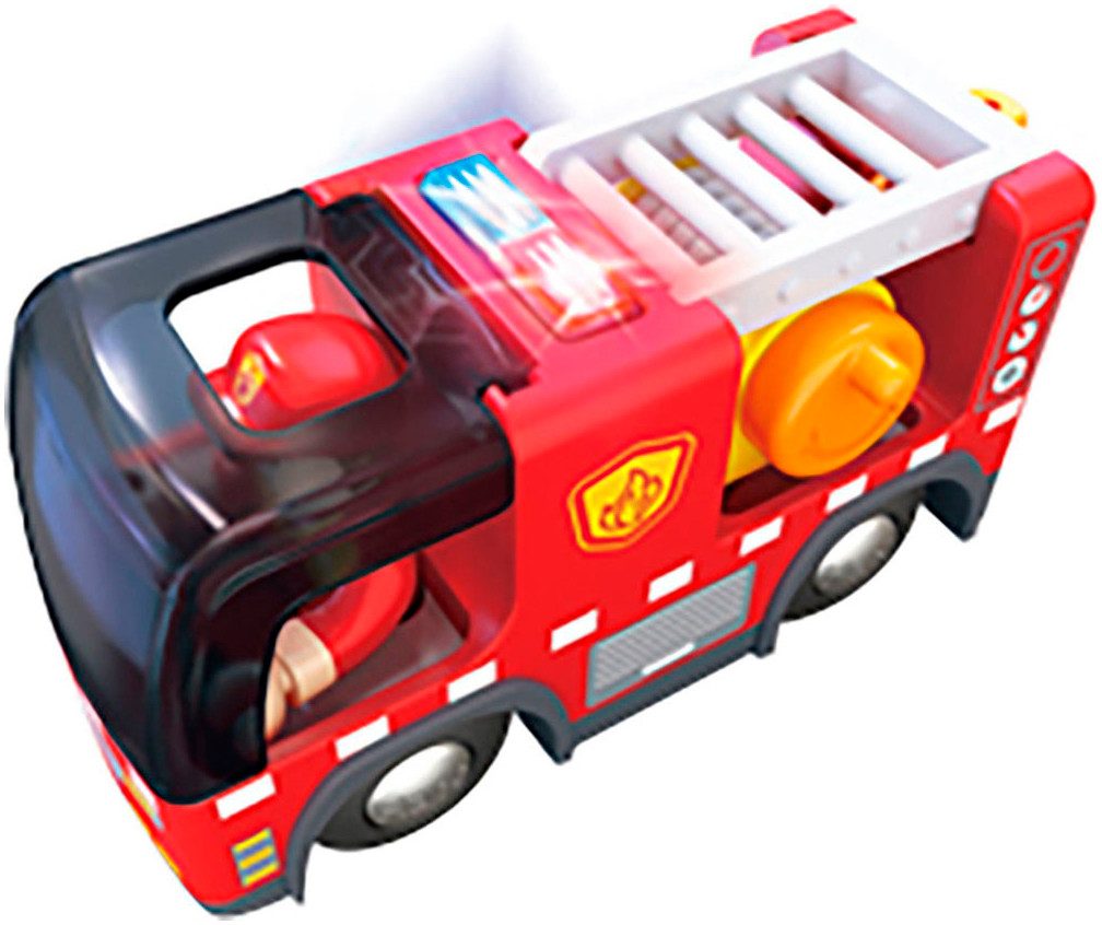 Hape Spielzeug-Feuerwehr Feuerwehrauto mit Sirene, mit Licht und Sound günstig online kaufen