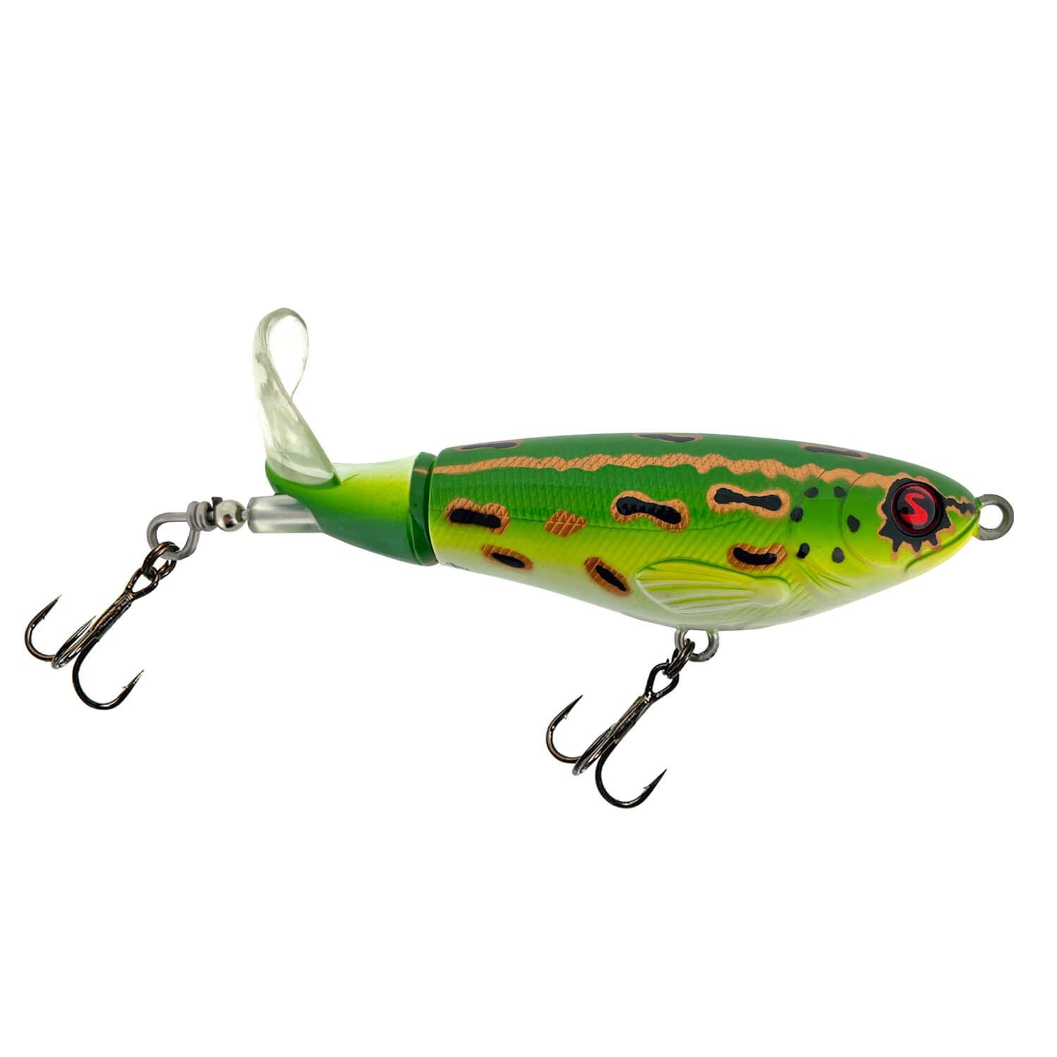 River2Sea Kunstköder River2Sea Whopper Plopper 90 Wobbler 14g, (1-St) Leopard